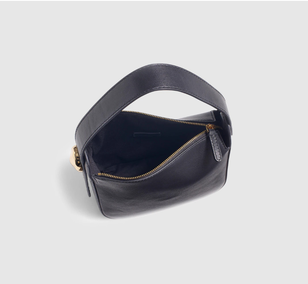 Madewell The Sculpted Metal Wristlet Bag