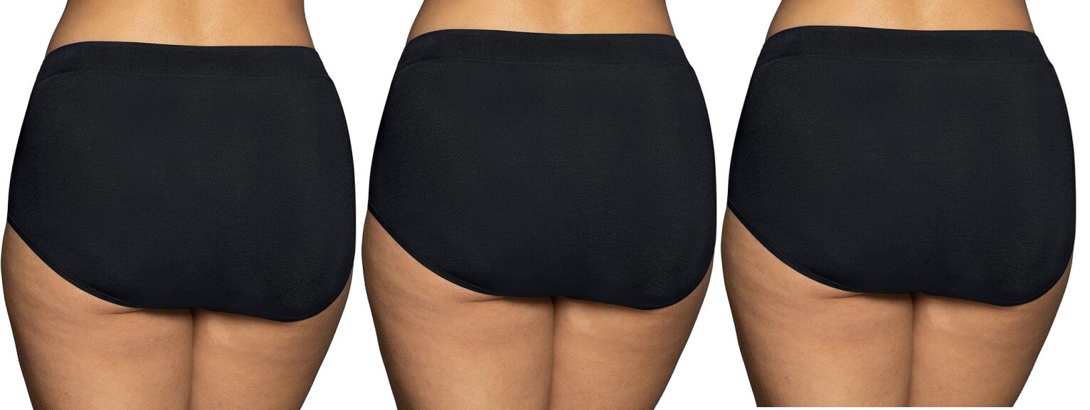3 Pairs Vanity Fair Women’s Beyond Comfort Brief Modal 13251