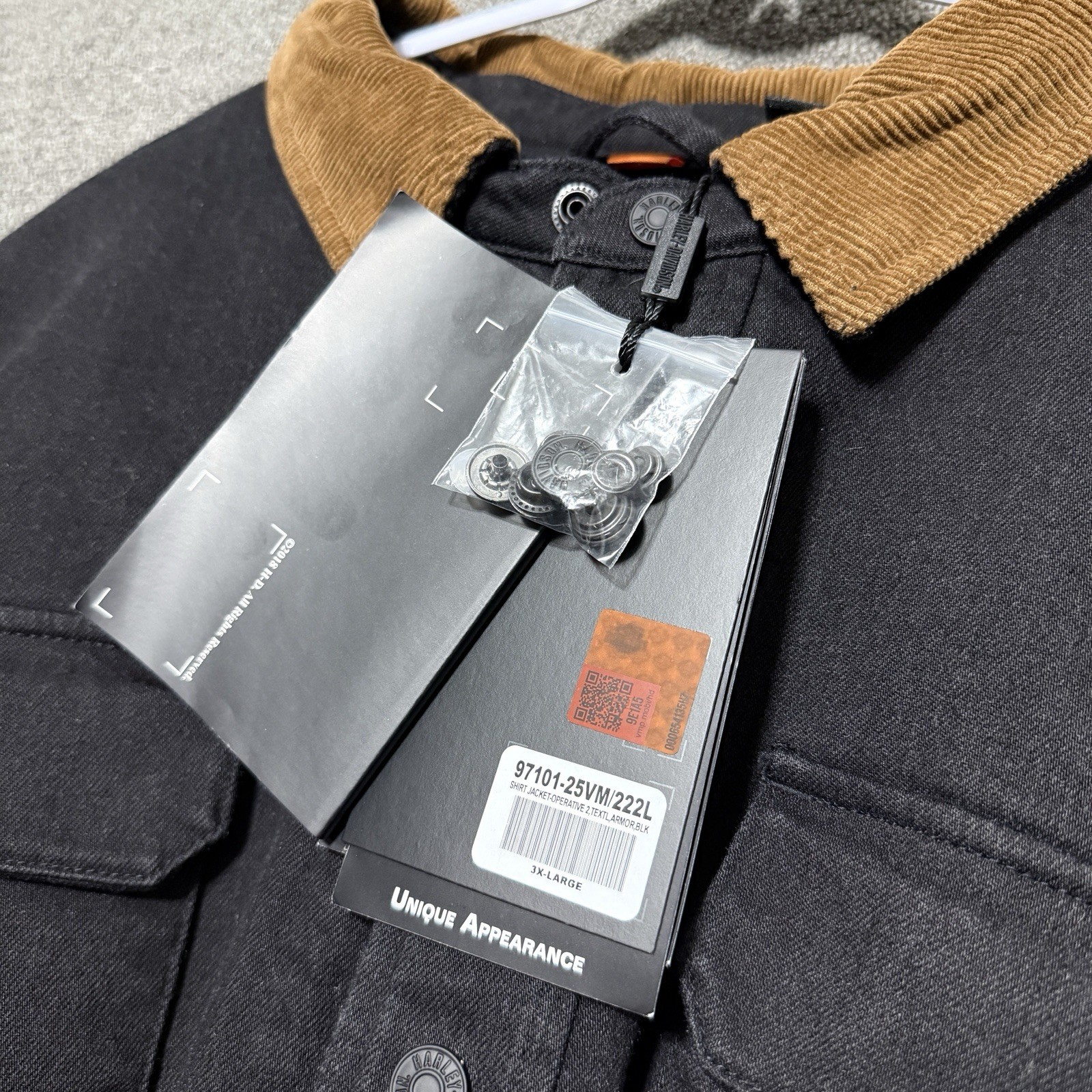 Harley Davidson Men’s 3XL Operative 2.0 Riding Sherpa Lined Shirt Jacket Black