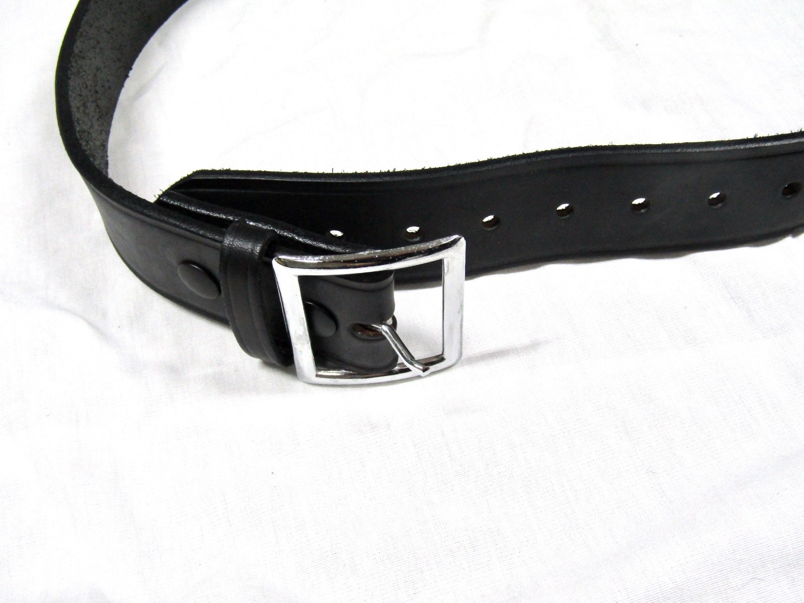 BOSTON 6505 1.7″ Black Leather Pant Belt, Security, Postal – Size 38 – USED