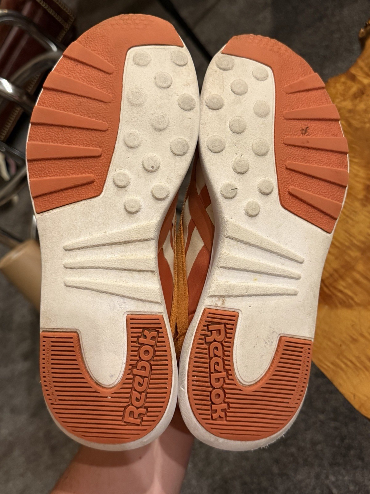 Reebok Classic Nylon SP Mars Dust Orange Suede Sneakers Womens Size 7 CN5114