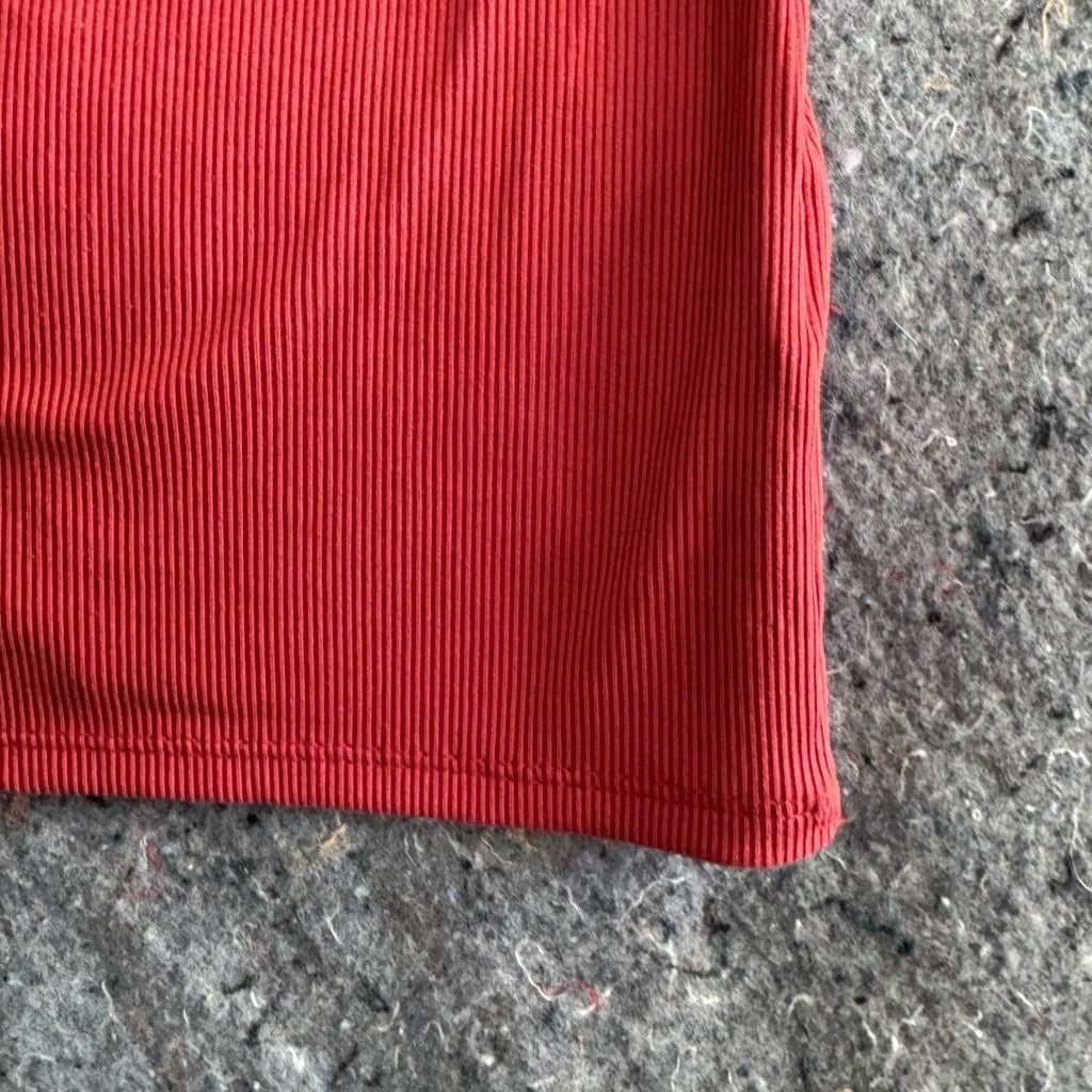 No Boundaries XXL Red Ribbed Tank Top Cami Stretch Spaghetti Strap Juniors 2X