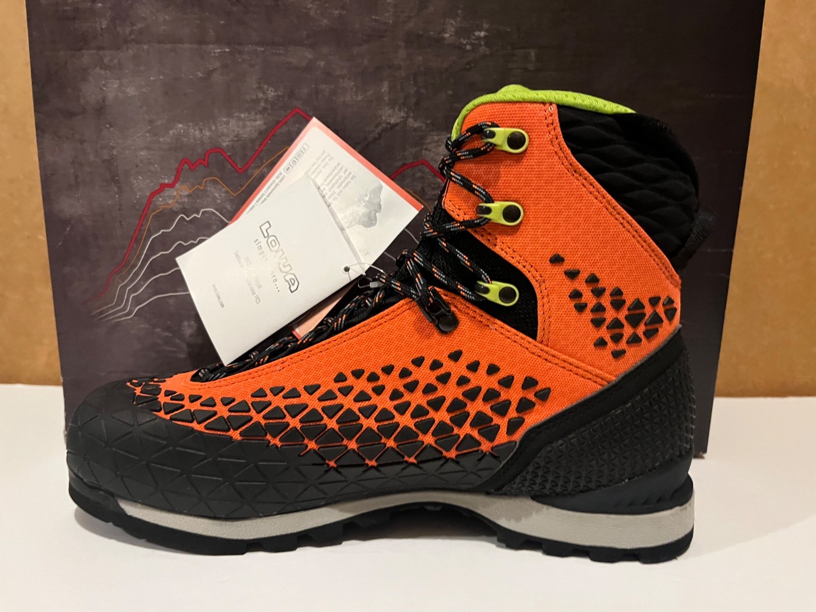LOWA Alpine SL GTX GoreTex Flame Boots Hiking Trekking Mountaineering MADE ITALY