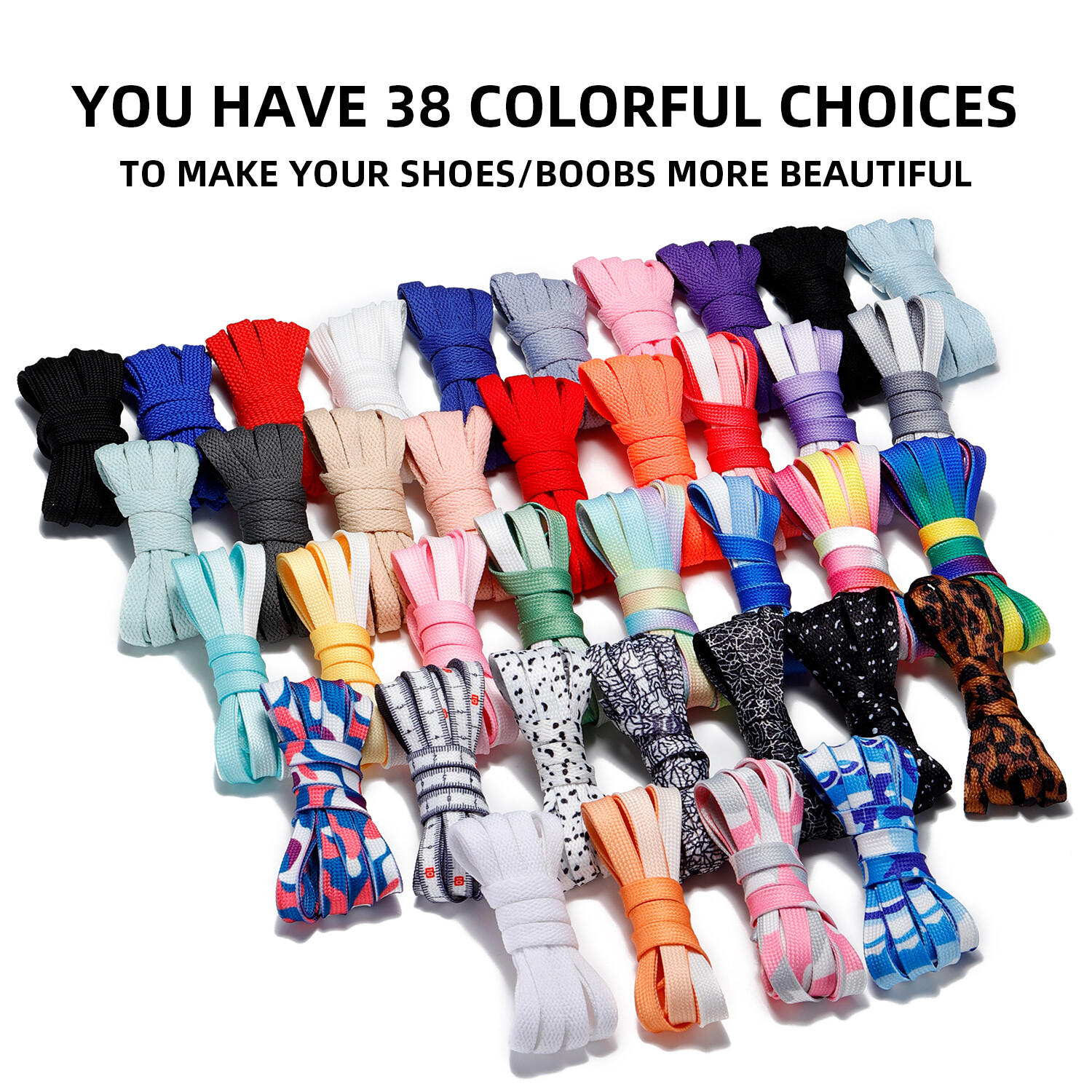 1Pair 24 27 36 45 63 72 Inch Flat Shoelaces Replacement for Sneakers Mint Green