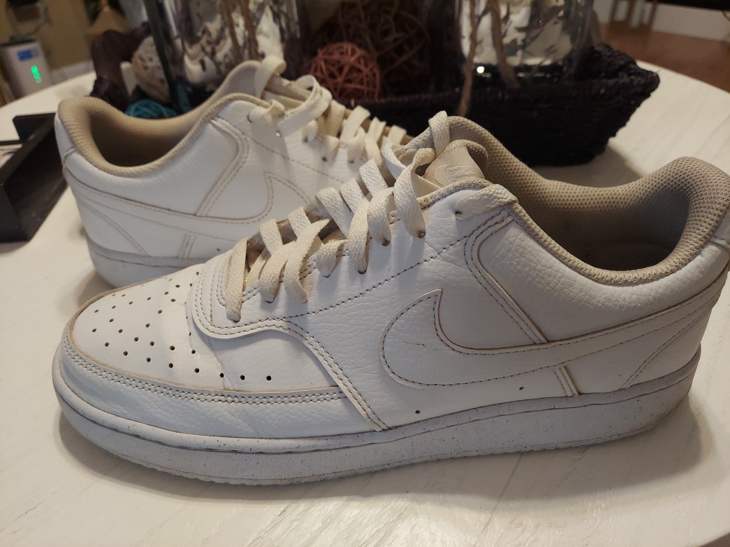 Nike Mens Court Vision Low NN DH2987-100 White Casual Shoes Sneakers Size 10