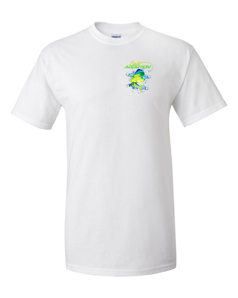 Salt Addiction Saltwater Dolphin Fishing Short Sleeve T Shirt Mahi Mahi Ocean