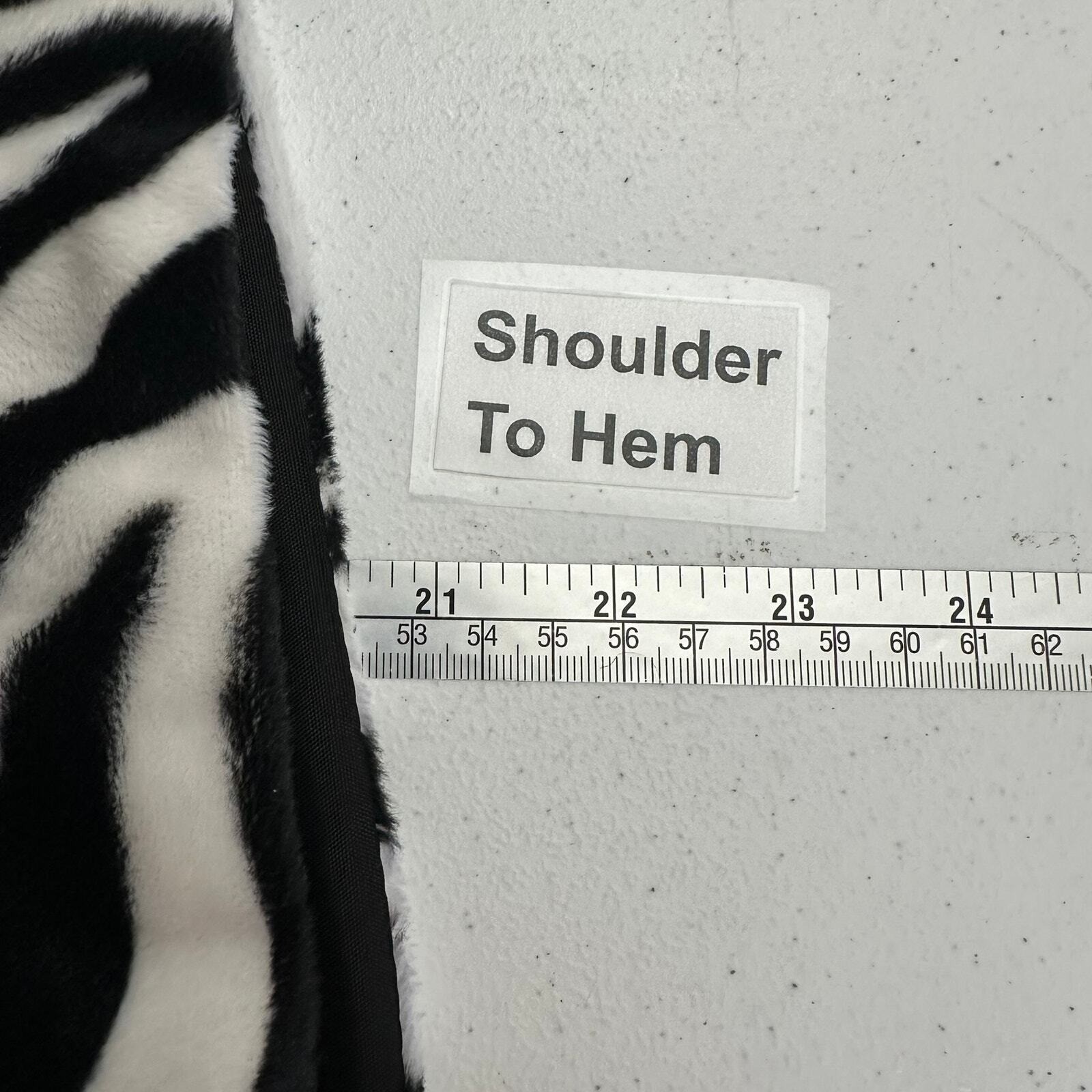Womens Maximalist Zebra Print Vest Size XL Eclectic Indie Safari Bold Whimsical