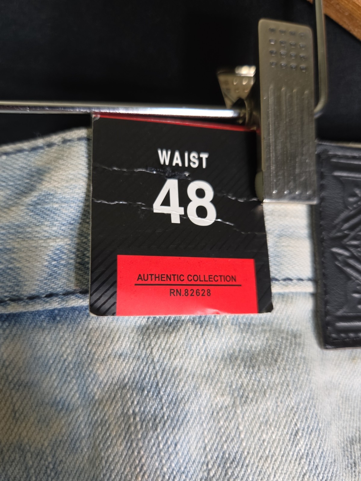Southpole Mens Jeans 48 to 50″x 32″ 100% Cotton Acid Wash Denim Retro Distressed
