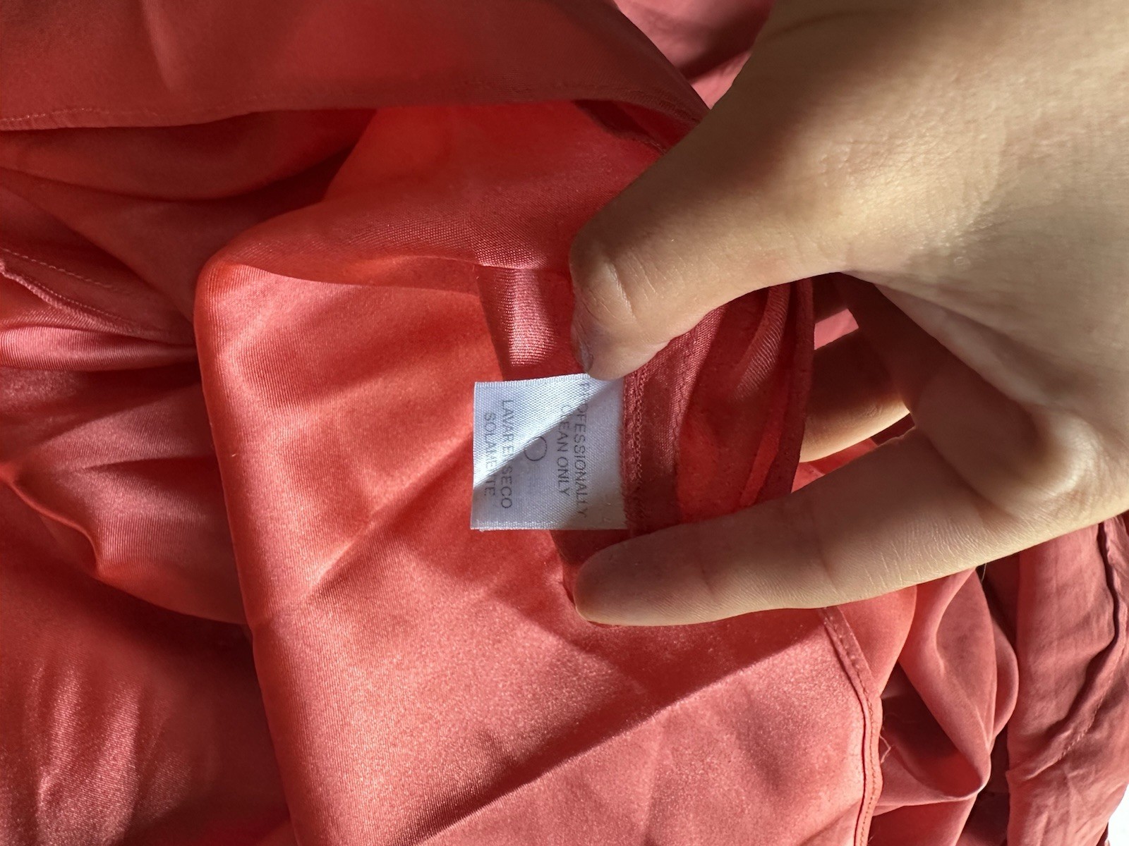 Vintage Silk Laundry Shelly Segal Gown Size 6 Coral Pink Strapless