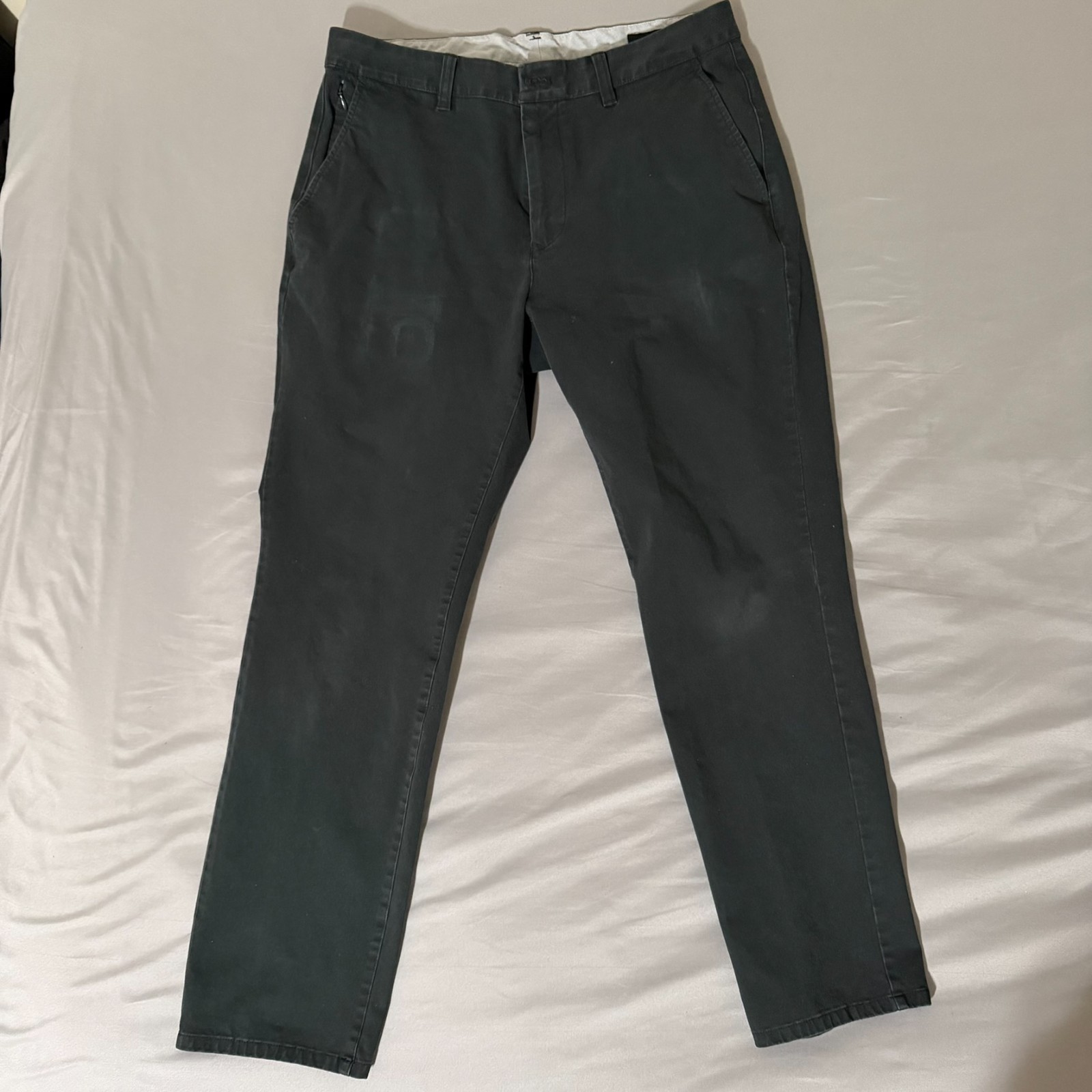 Bonobos Chinos 2.0 Slim Fit Pants Mens 32×30 Faded Black Stretch Chino