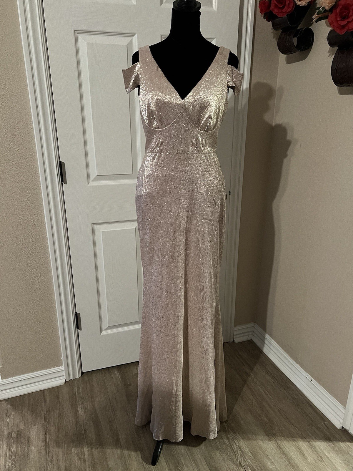Calvin Klein pink Mother Of The Bride dress Size 4 small Women Elegant Wedding