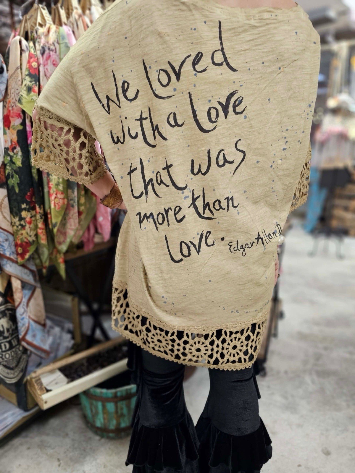 NWT – A Rare Bird LOVE CROCHET TUNIC TOP – ONE SIZE
