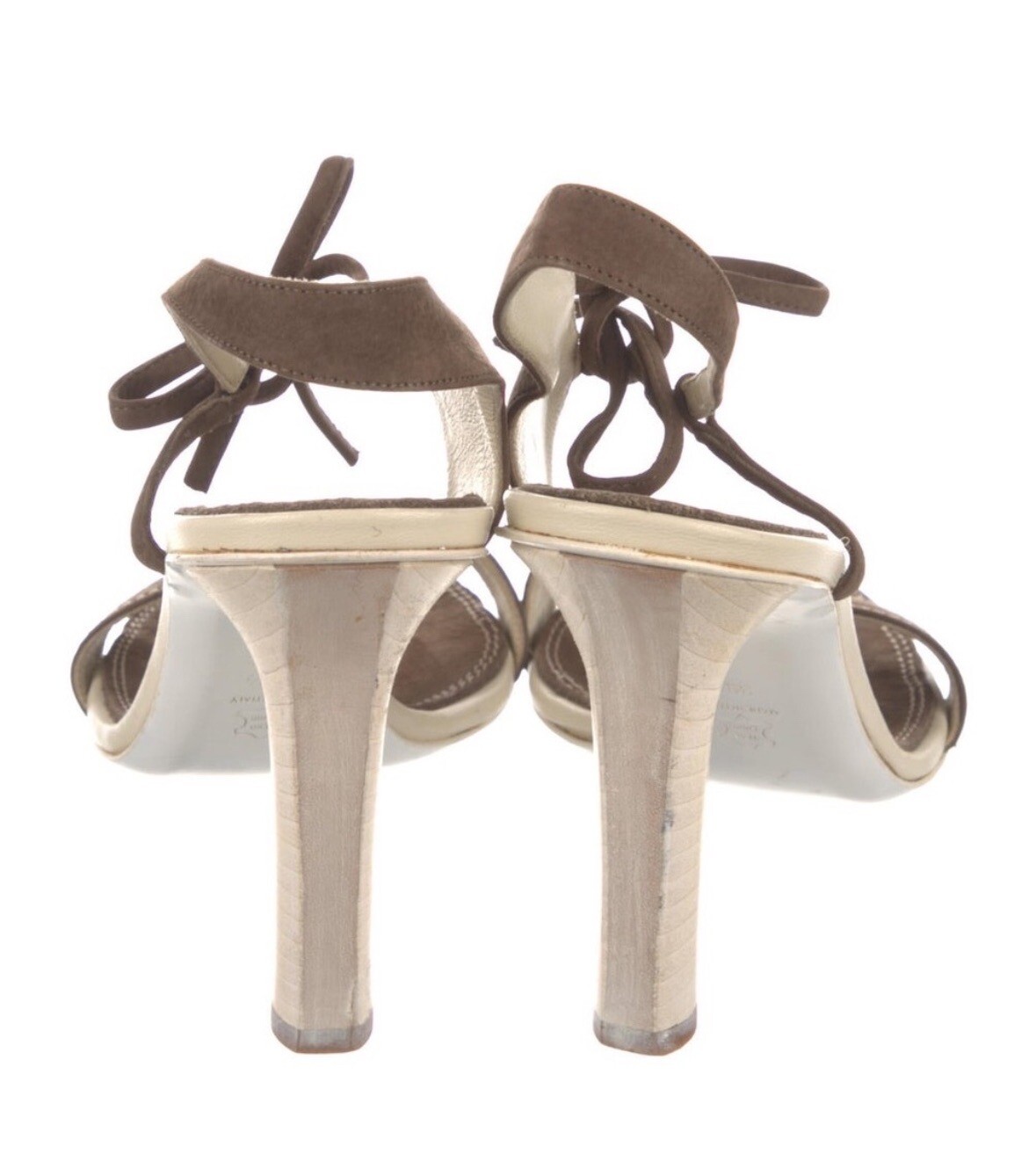 MICHEL VIVIEN Sandals Tan Suede EU36(Approx. 22.5cm)