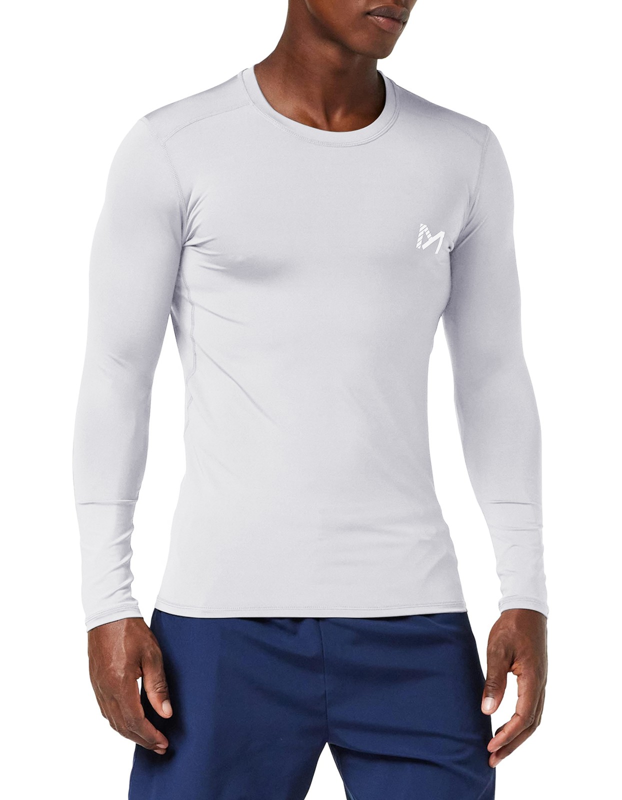 2Pack Men Compression Long Sleeve Shirts Undershirts Workout Gym Sports Running