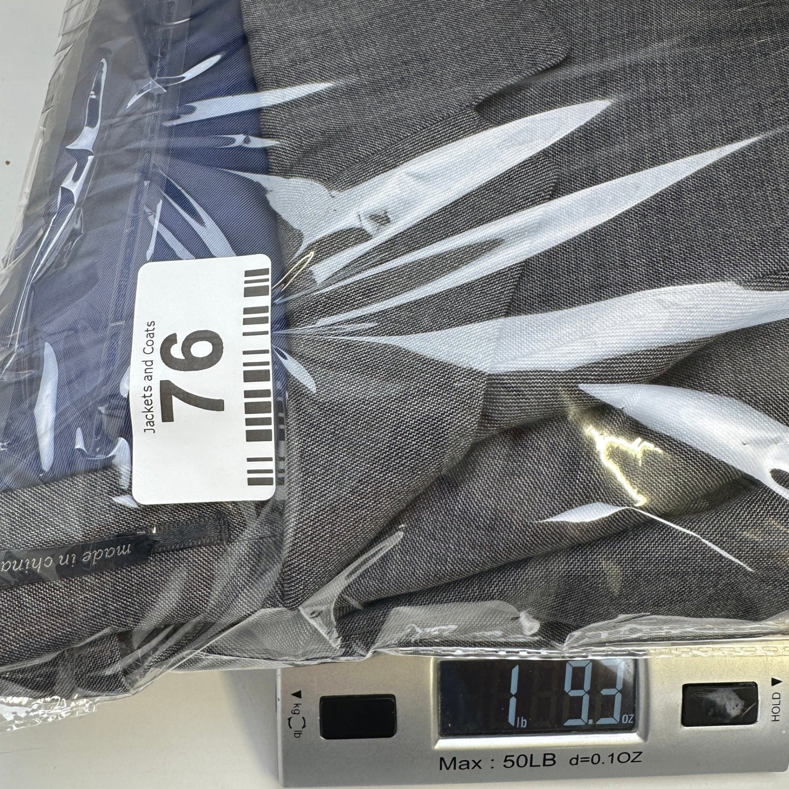 Suitsupply Pure Wool Super 110s Sport Coat Gray Blue Lined EU 54 / 44R