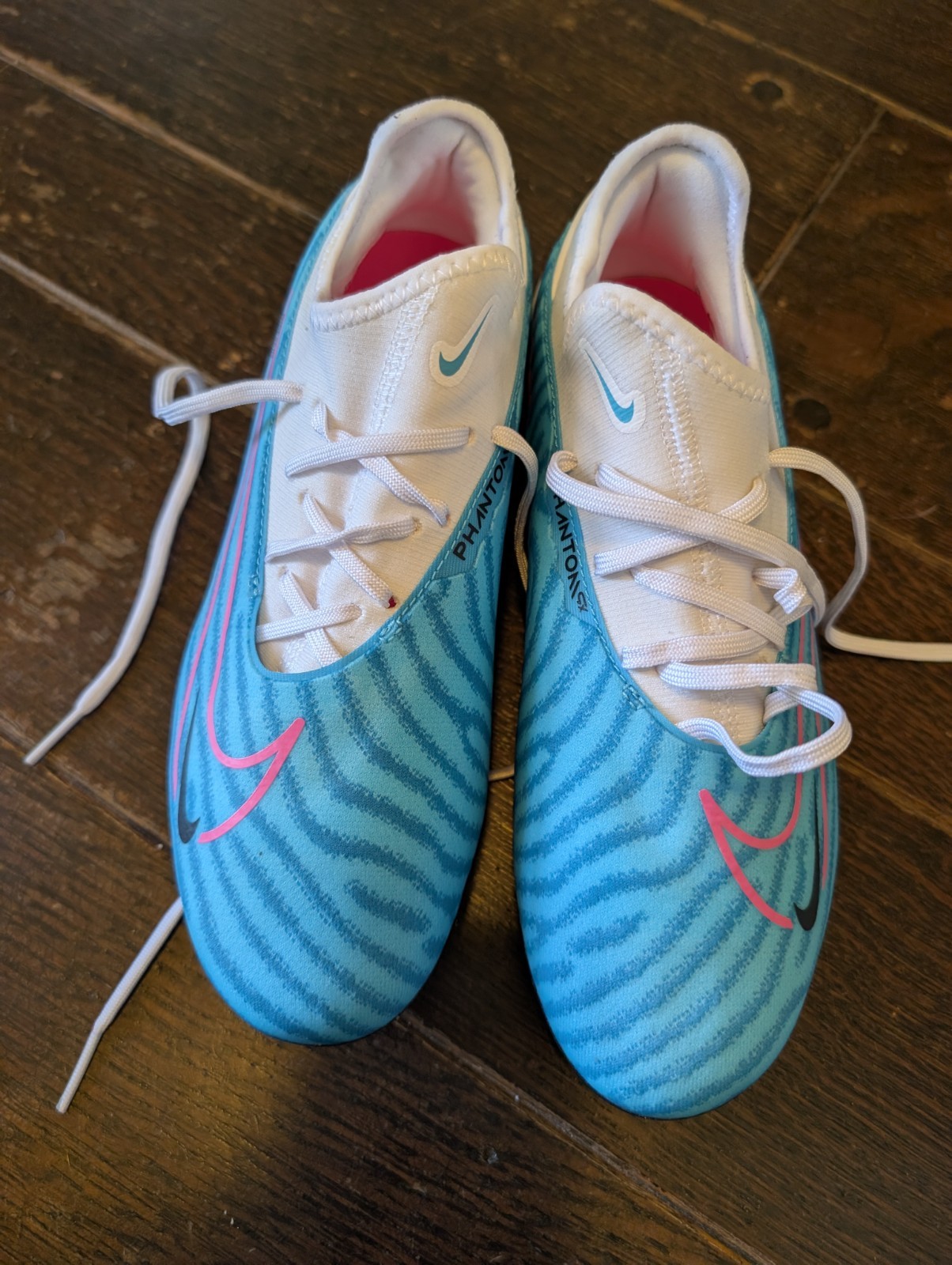Nike Phantom GX Pro FG South Beach Blue Soccer Cleats, Size 5.5 / 7W DD9463-446