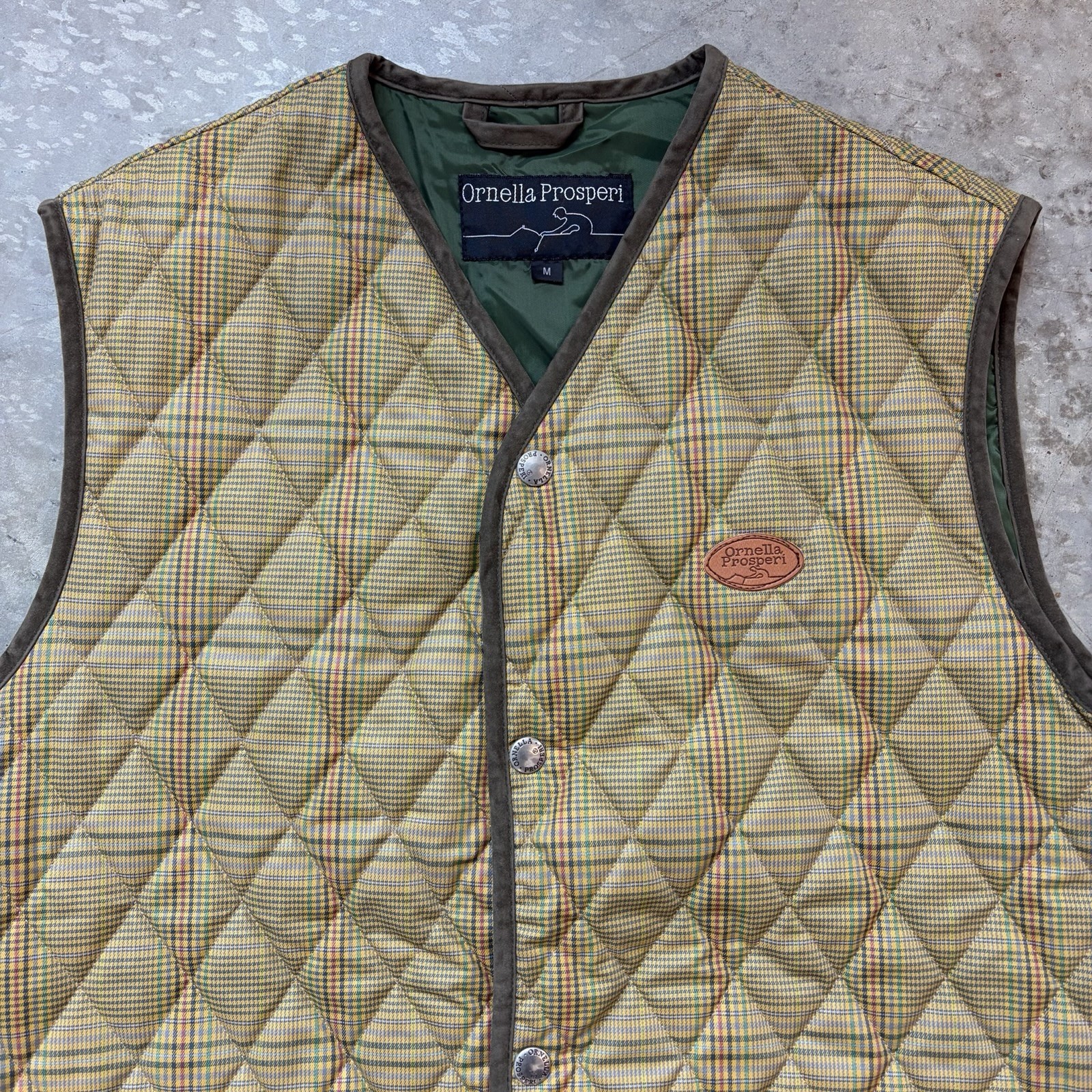Ornella Prosperi Equestrian Vest Riding Quilted Horse Jockey Snap Size Medium