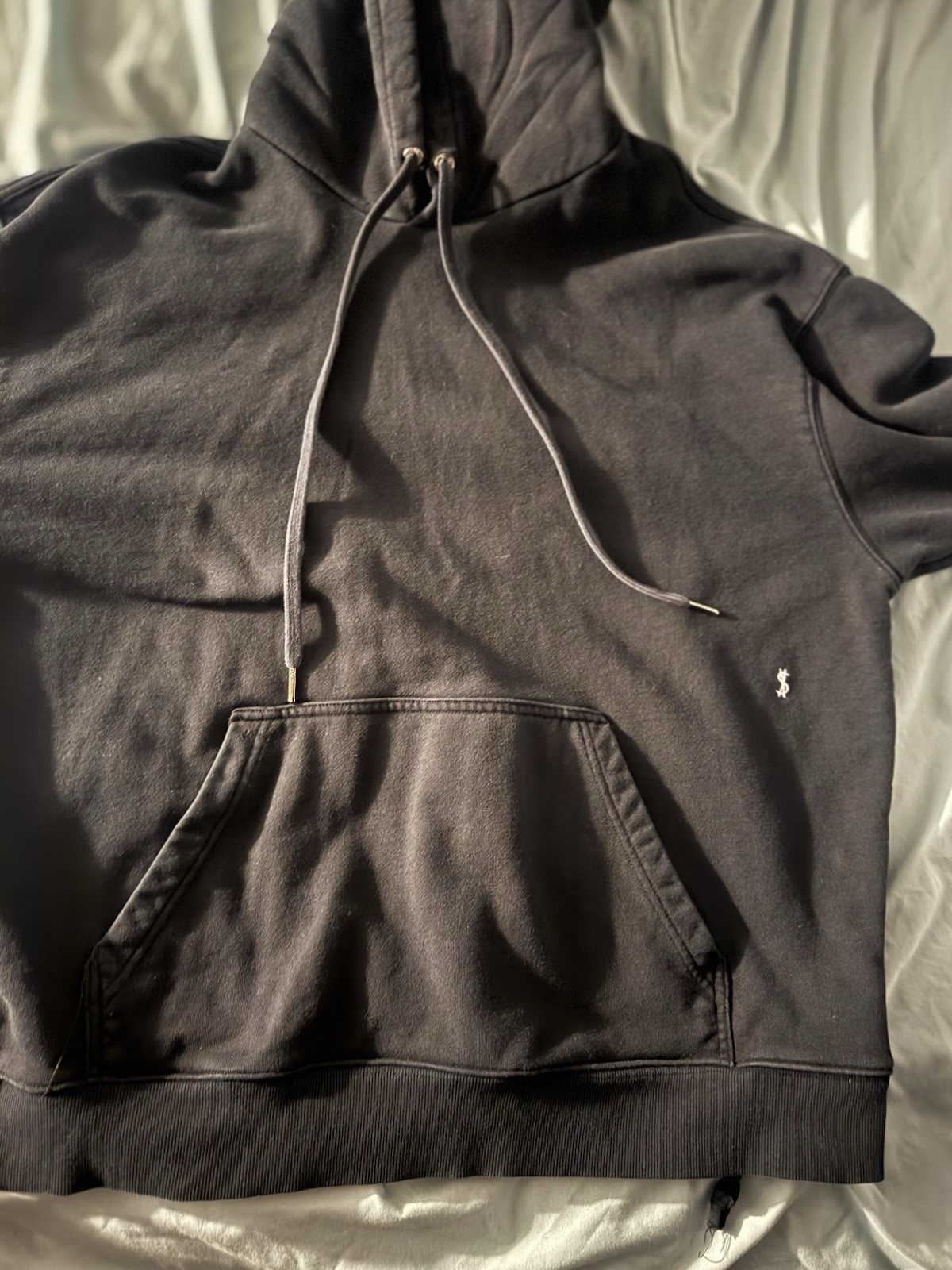 Ksubi Men’s XL Black Pullover Hoodie Graphic Logo Hooded Pockets Drawstring