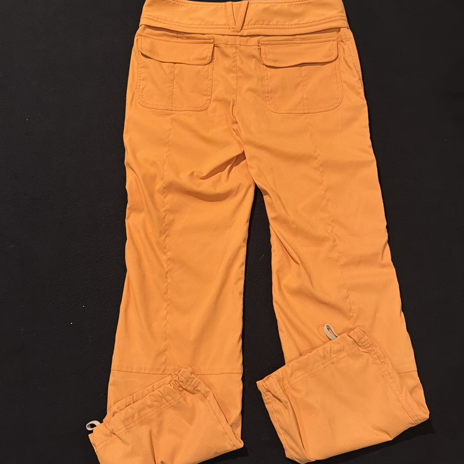 Fabletics Women’s Orange Button Closure Zipper Pockets Size Small