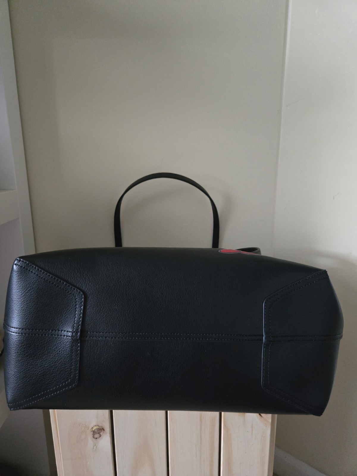 Kate Spade New York Disney Minnie Mouse Leather Tote Bag Large Black