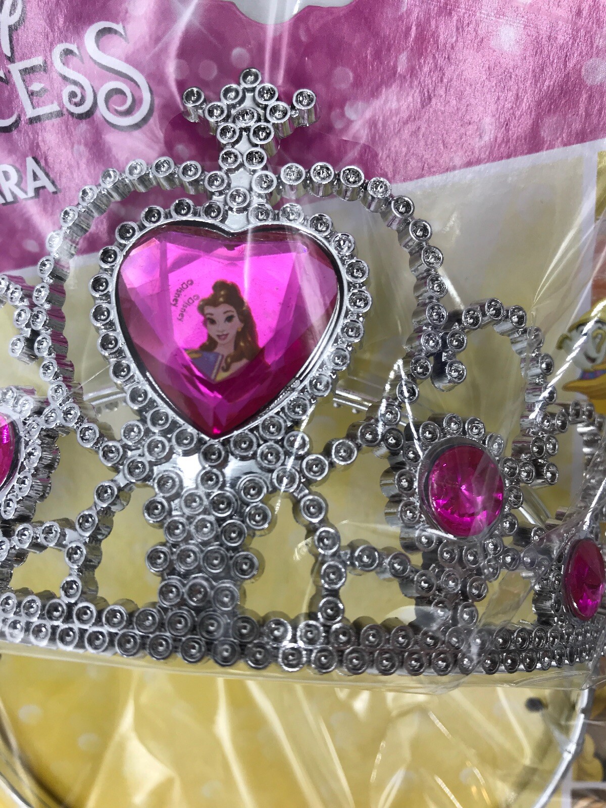 Child’s Girls Disney Princess Belle Beauty And The Beast Tiara Costume Accessory