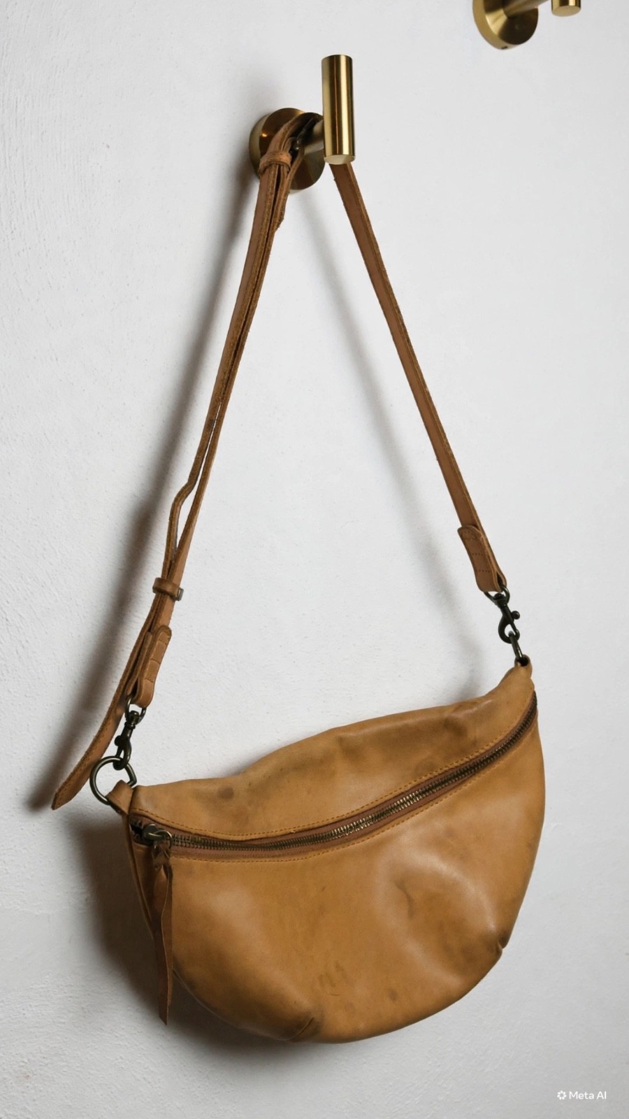 Able Berkley Crossbody Bag. 7.75” H x 13” W (at top edge) Strap Length: 22 ½ ”–
