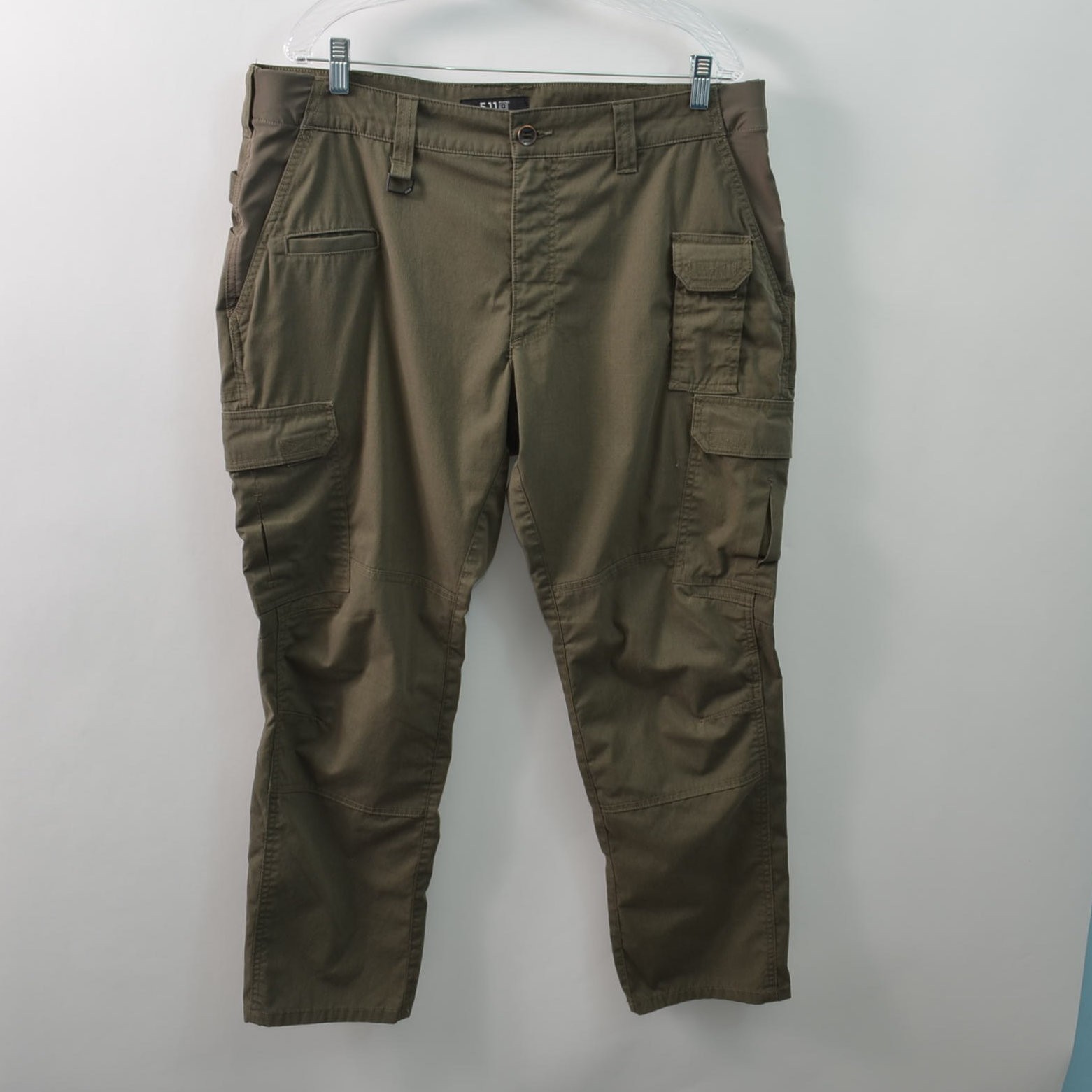 5.11 Tactical Straight FIt ABR Pants Mens 38X30 Green Poly Cotton Ripstop Cargo