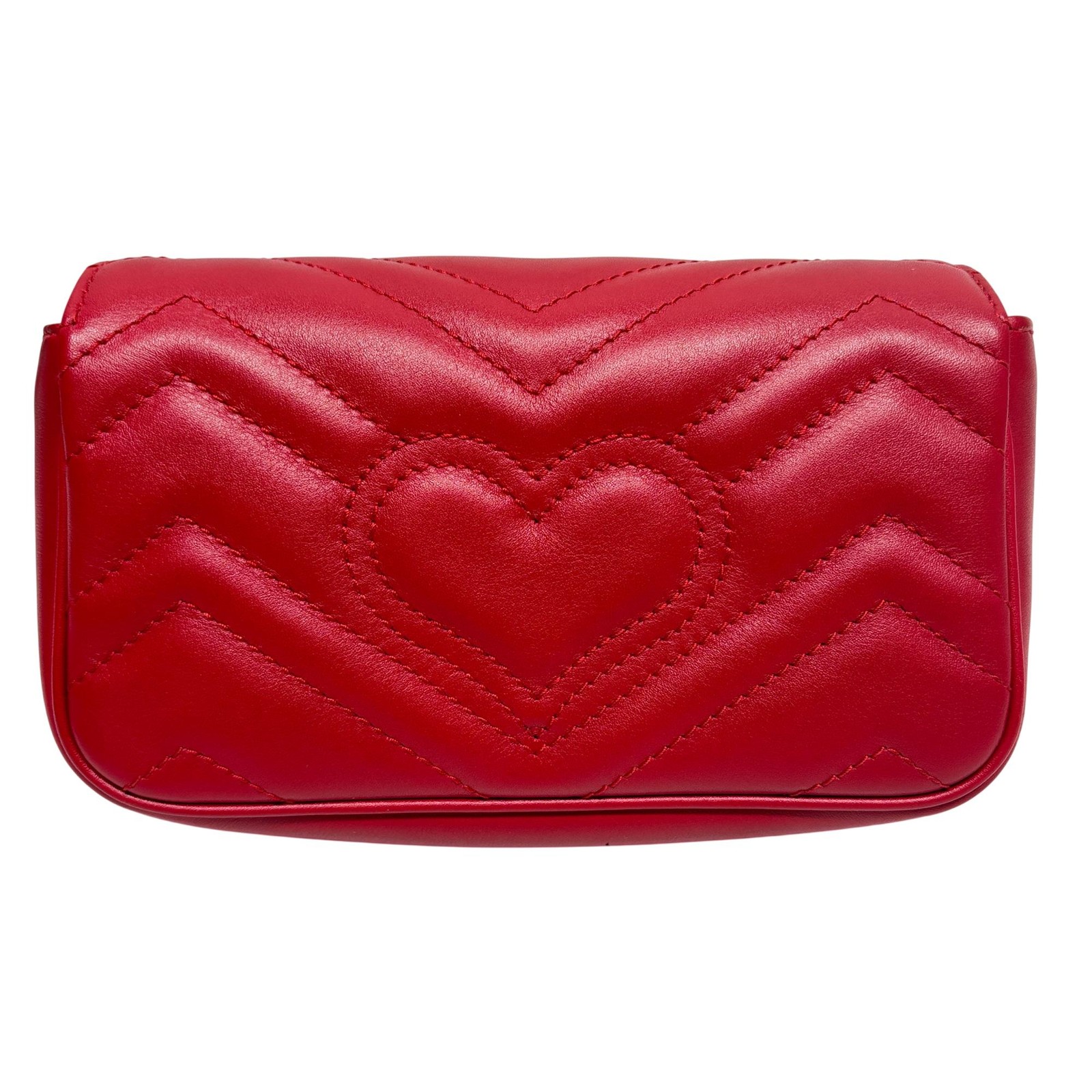 Gucci 476433 GG Marmont Matelassé Super Mini Shoulder Bag – 6.75″ x 4″ x 1.75″