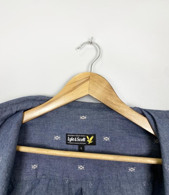 Men’s Lyle & Scott Shirt Navy 40 /L / 48