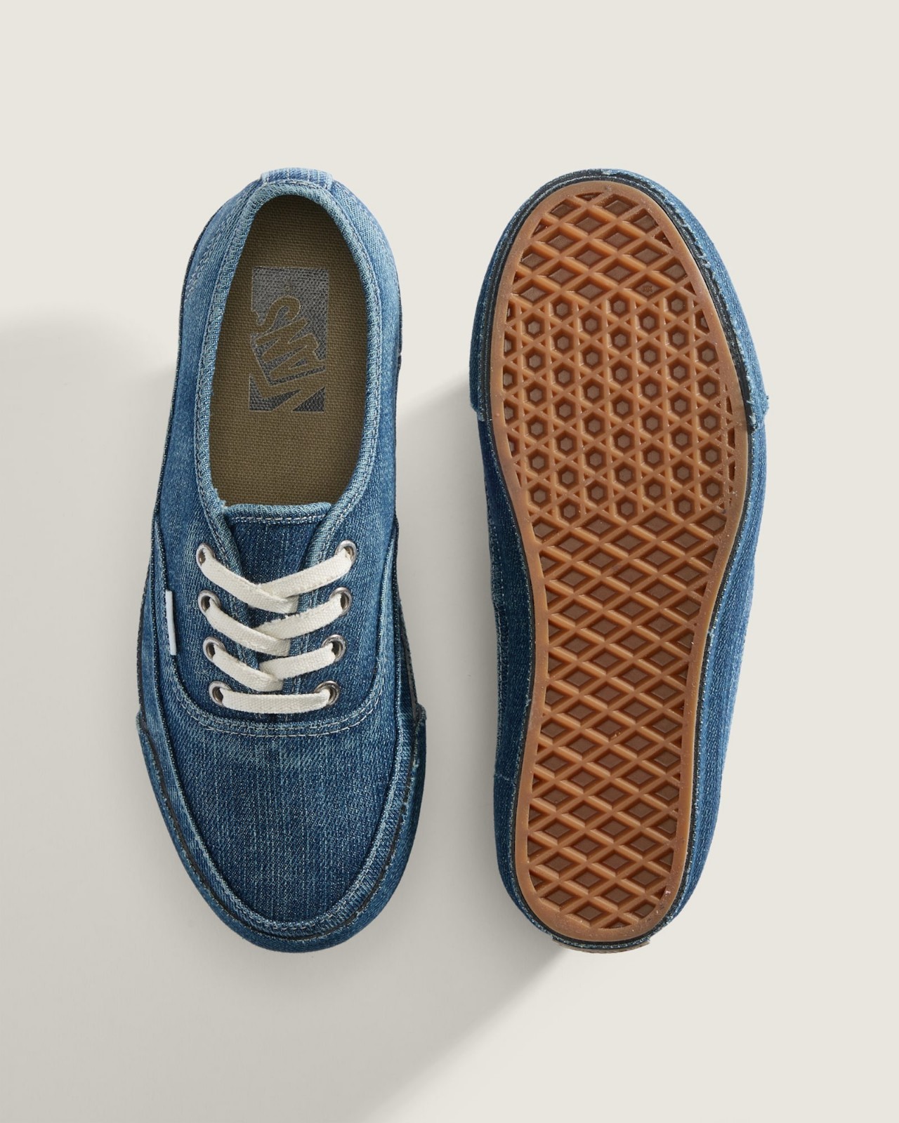 VANS PREMIUM Authentic Denim VN000DB8IND Indigo Synthetic Fiber Men Unisex Shoes