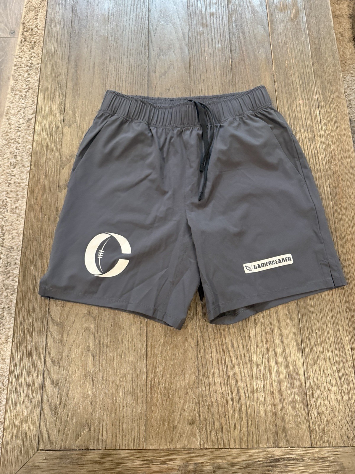 Mens Gamebreaker 7v7 Football Shorts Small New Gray