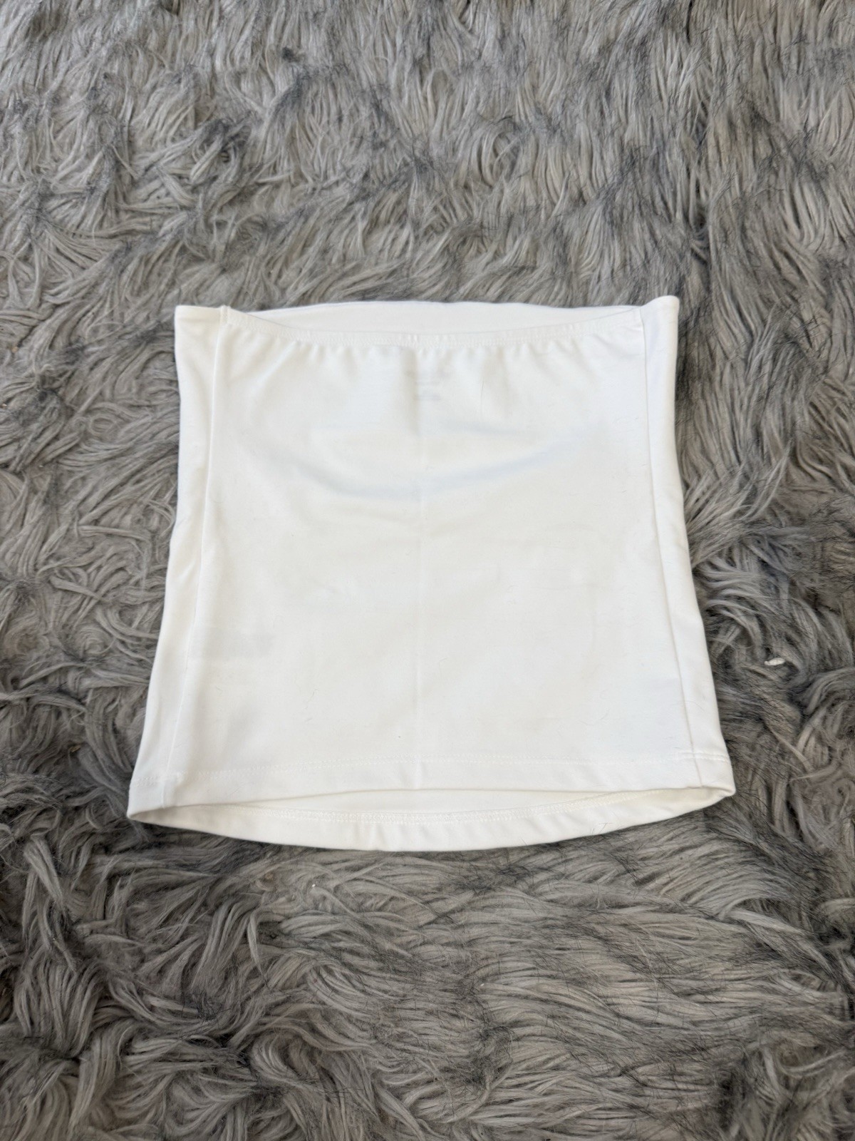 wild fable ButterBliss White Solid Strapless Bandeau Tube Top Knit XS