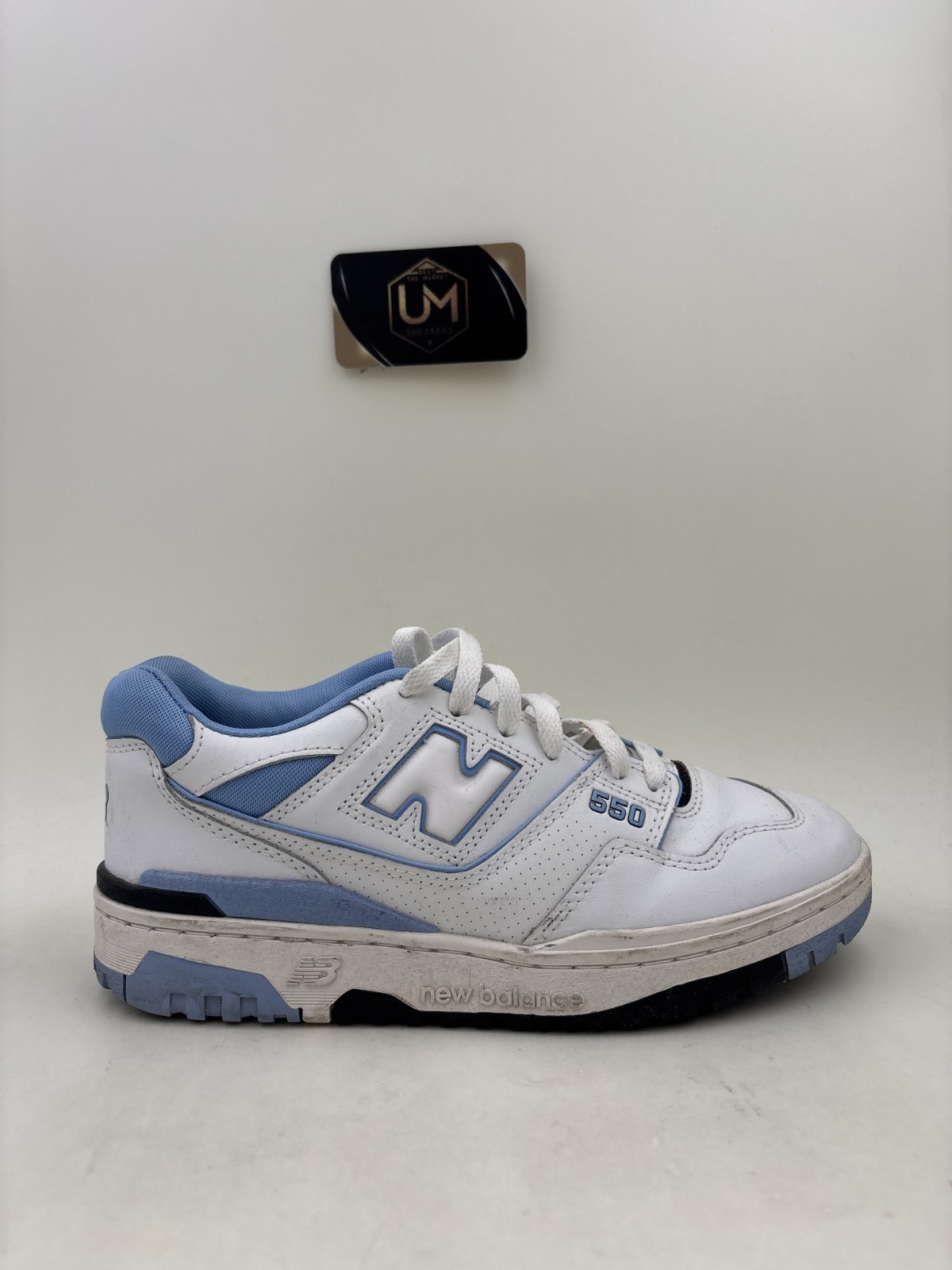 New Balance 550 White Team Carolina Blue BB550HL1 Men’s 6.5 Women’s 8 w/ Box