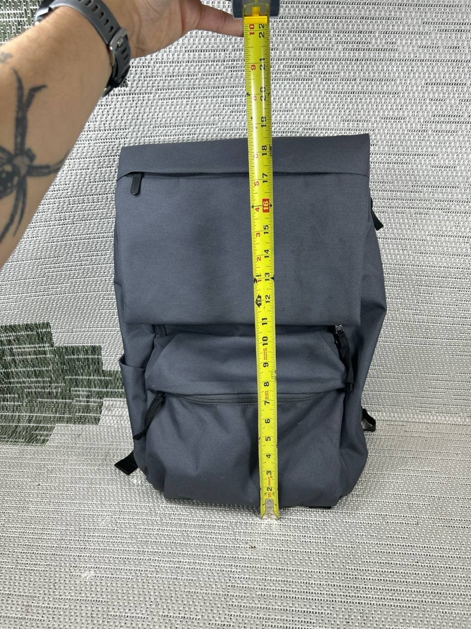 Everlane Backpack The ReNew Transit Charcoal Laptop Sleeve Adjustable Shoulder