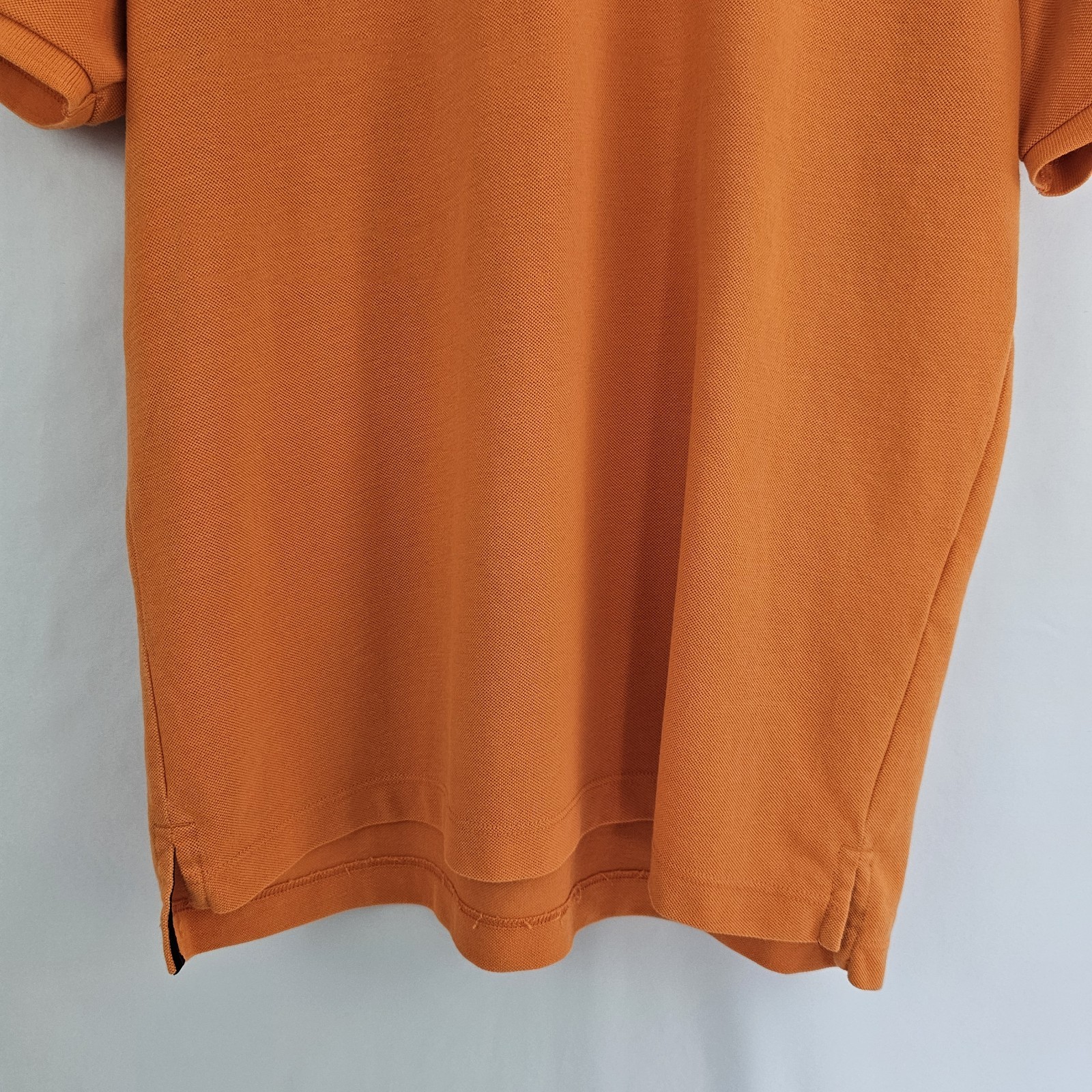 Victorinox Logo Polo Shirt Men’s Bright Orange Cotton Poly Tailored Fit Large