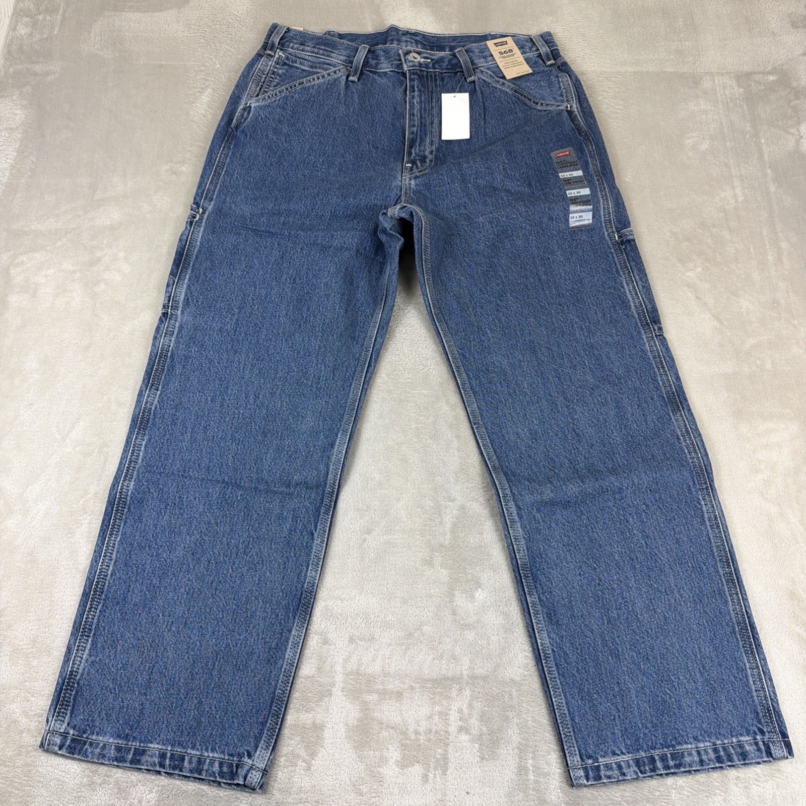 Levi’s 568 Workwear Jeans Men’s Size 33×30 Blue Demin Loose Straight Carpenter