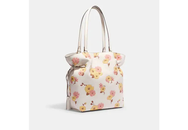 Coach Andy Tote With Floral Cluster Print MSRP: $478.00