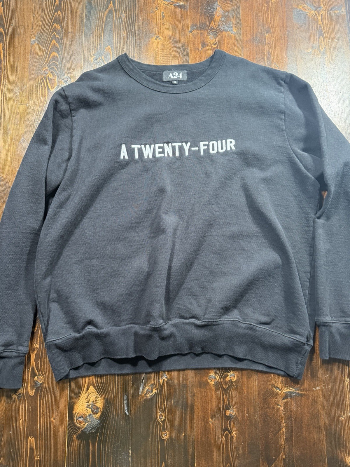A24 Films Official Crewneck Sweatshirt XL | A Twenty-Four Black Pullover Merch