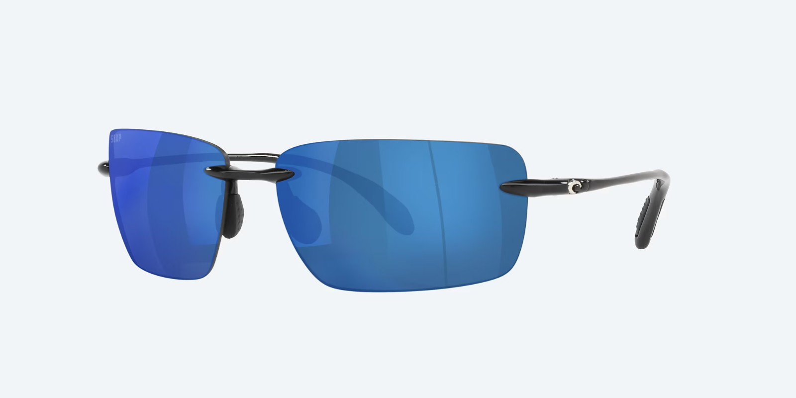 Costa Del Mar Sunglasses Gulf Shore Shiny Black Blue Mirror 580P POLARIZED Lens