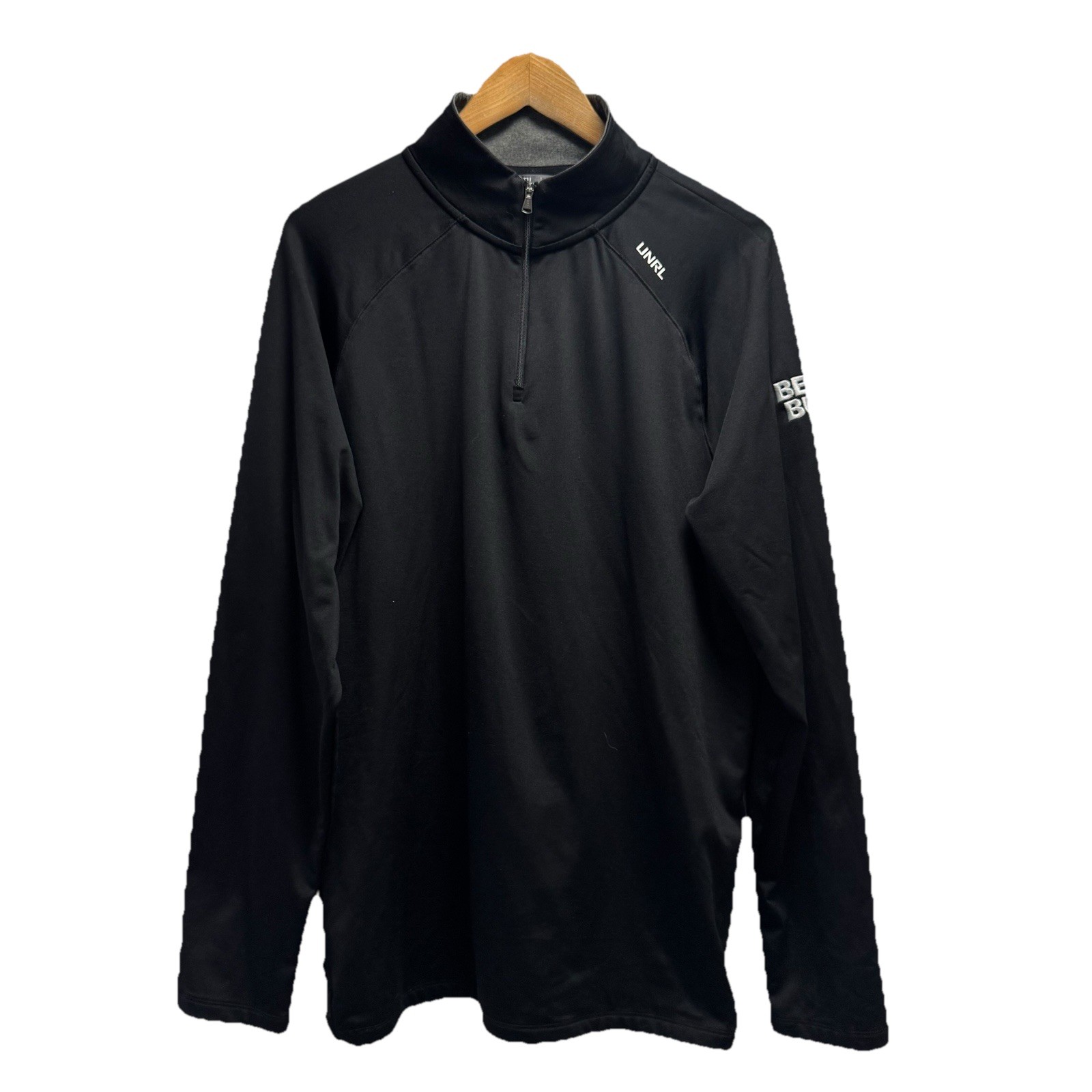 UNRL Men’s Large Athletic Black 1/4 Zip Golf Pullover Performance Best Buy Shirt