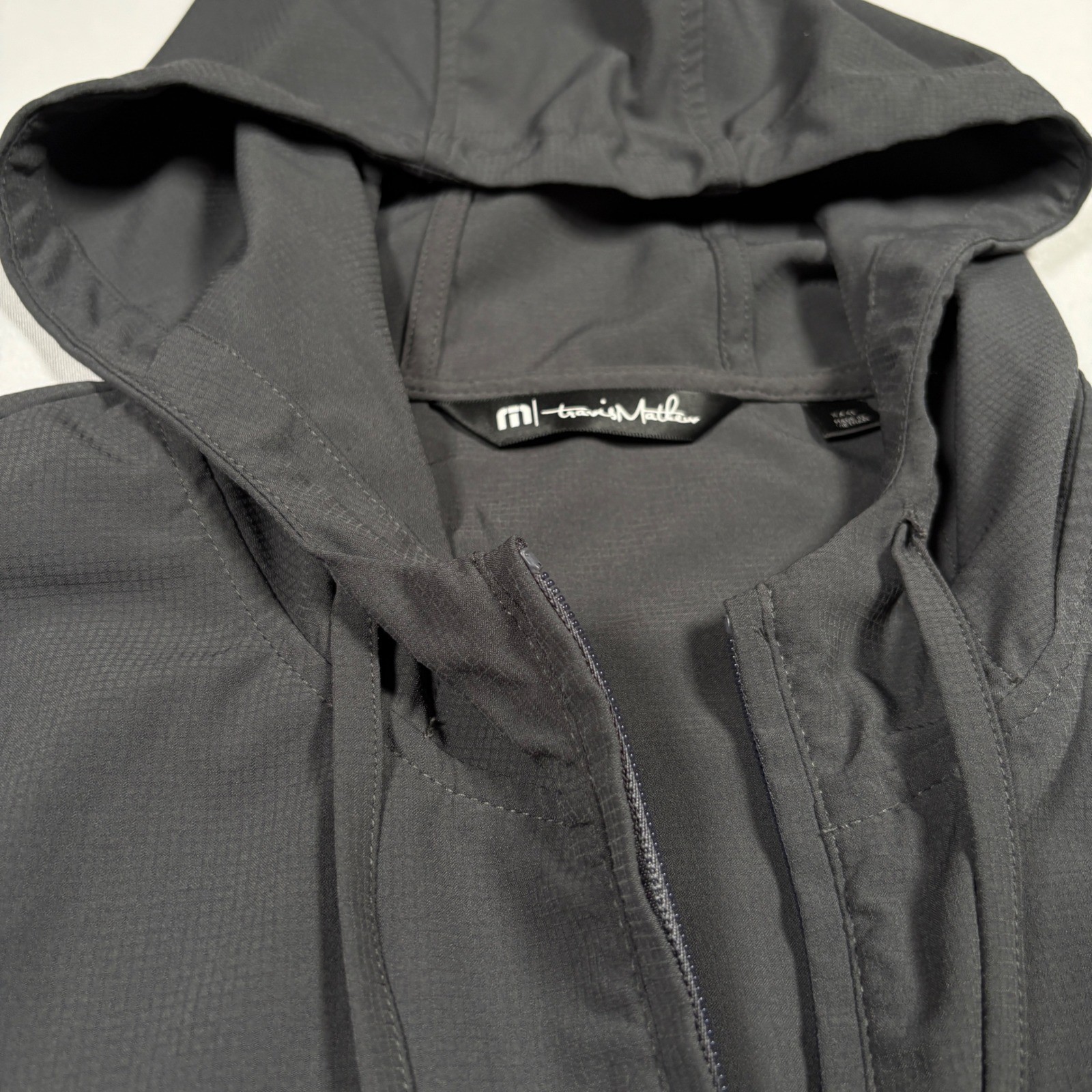 TravisMathew Full Zip Hoodie Jacket Mens XXXL Gray Lightweight Performance Golf