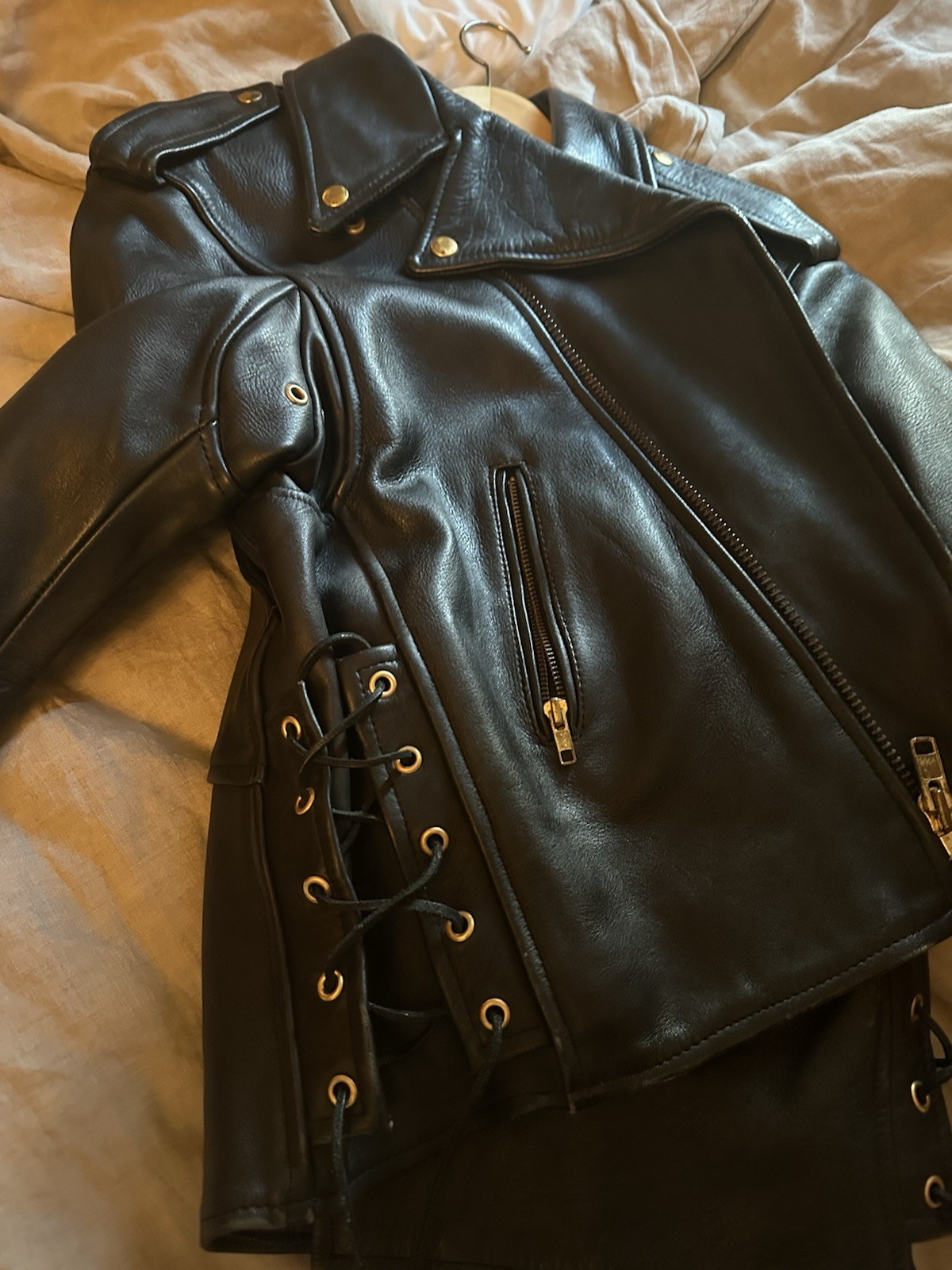 VINTAGE MOTORCYCLE LEATHER JACKET
