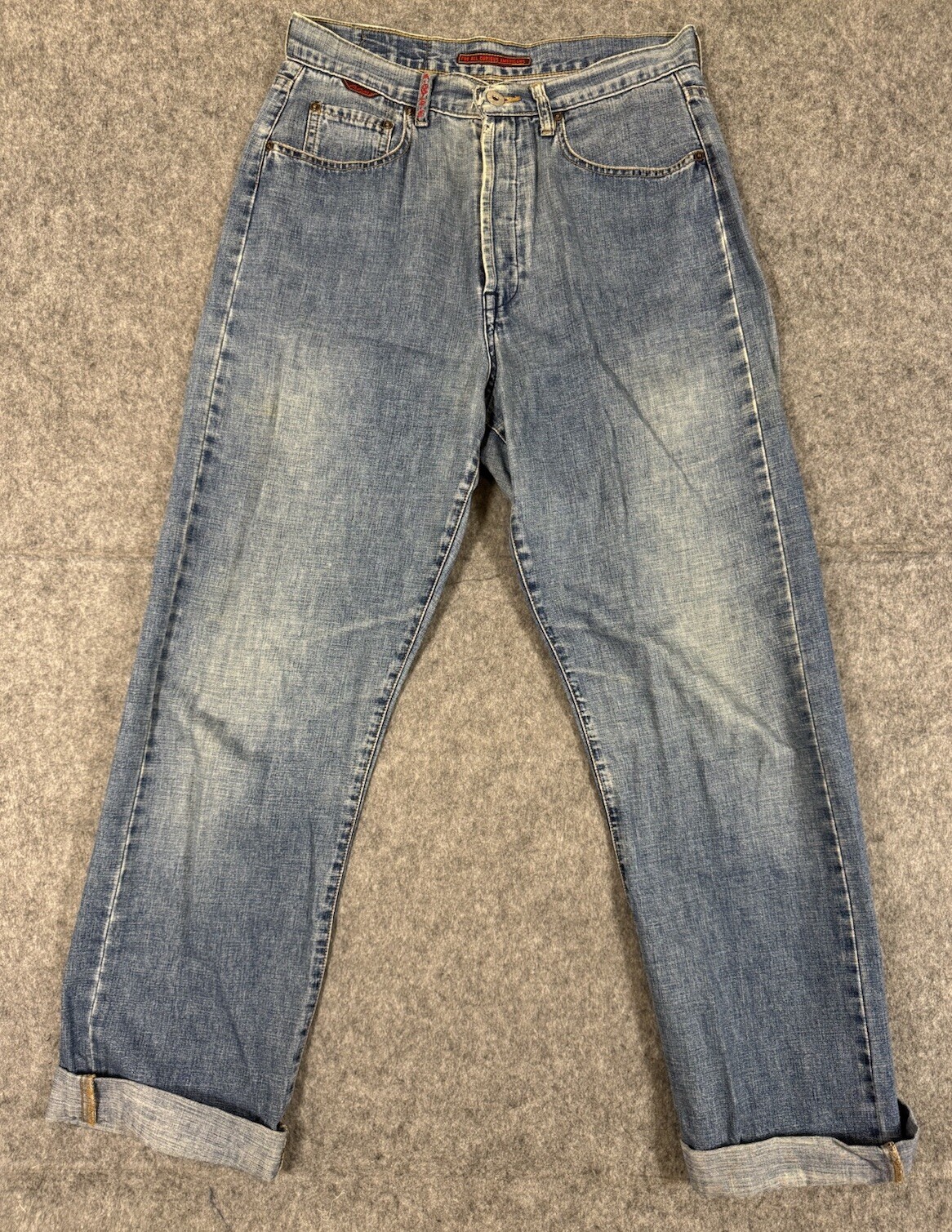 Vintage AGOLDE Jeans Womens 31×33 Blue Denim High Rise Rare Made In USA
