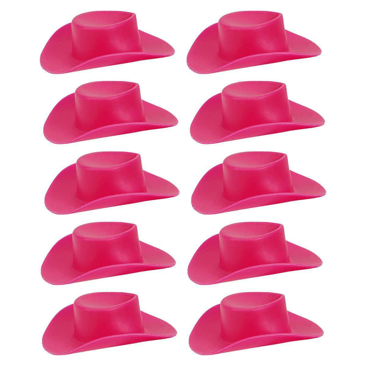 10/30 Plastic Mini Hat Western Cowboy Cowgirl Cute Miniature Hat for Party Acces