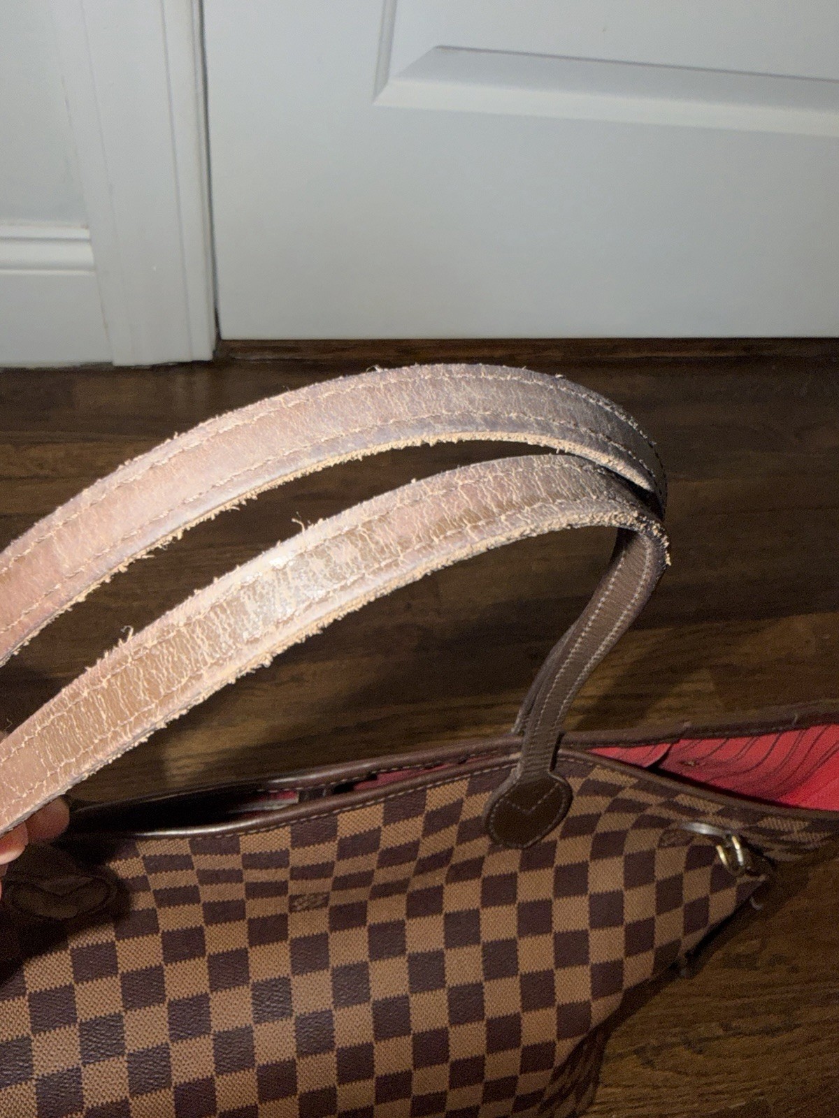 Louis Vuitton Neverfull Open/No Closure Tote MM Brown Canvas/Leather