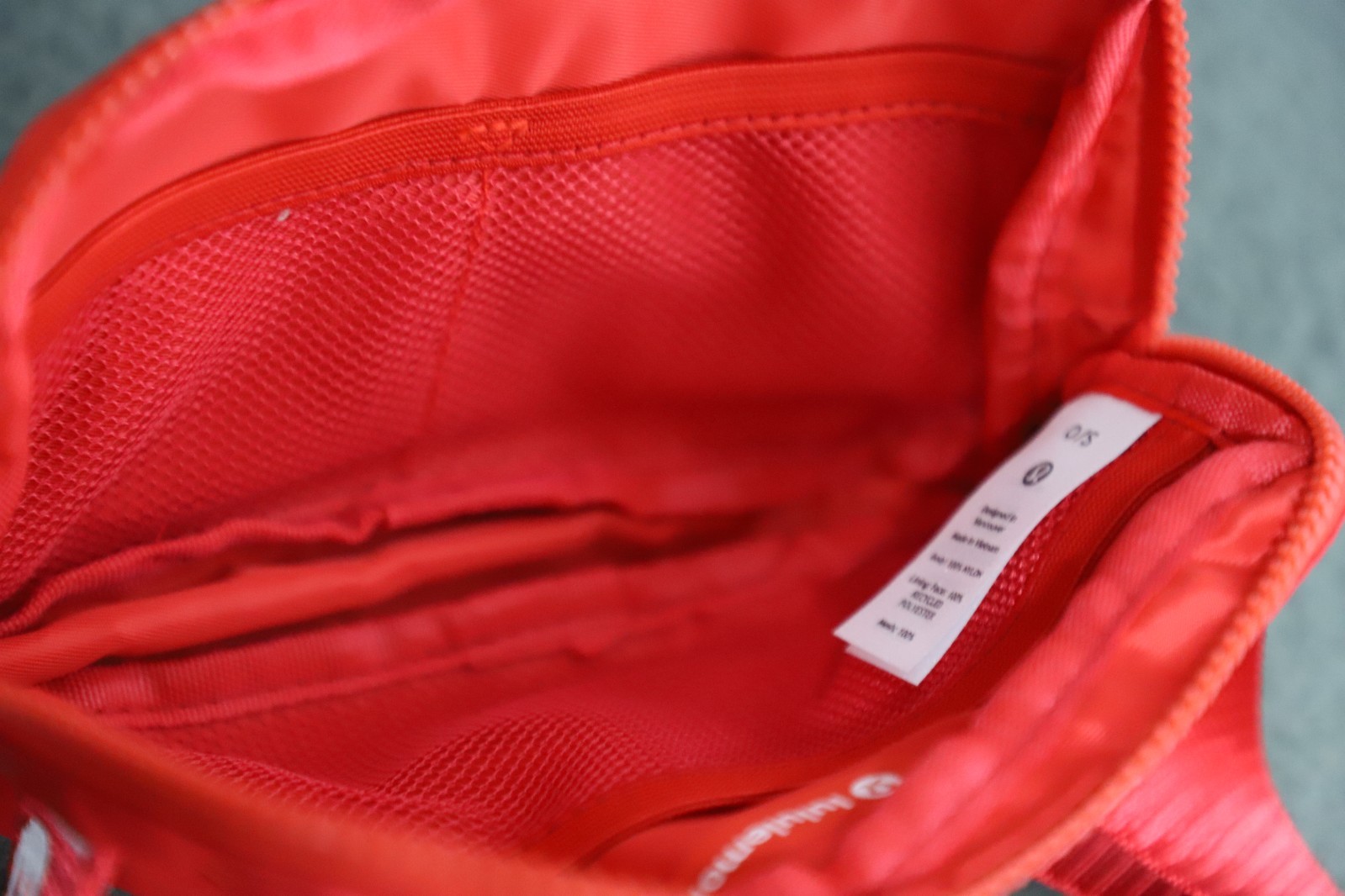 RARE Lululemon Everywhere Belt Bag Red Wordmark Logo Employee Edition NWT