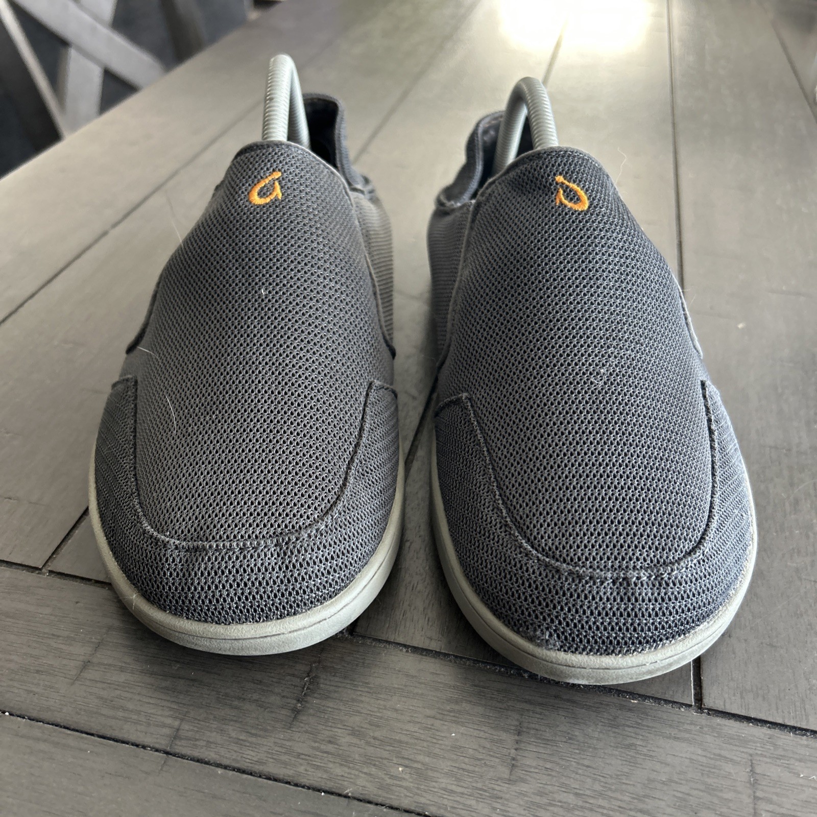 Olukai Nohea Mesh Mens Shoes Size 9.5 Slip On Comfort Sneakers Gray