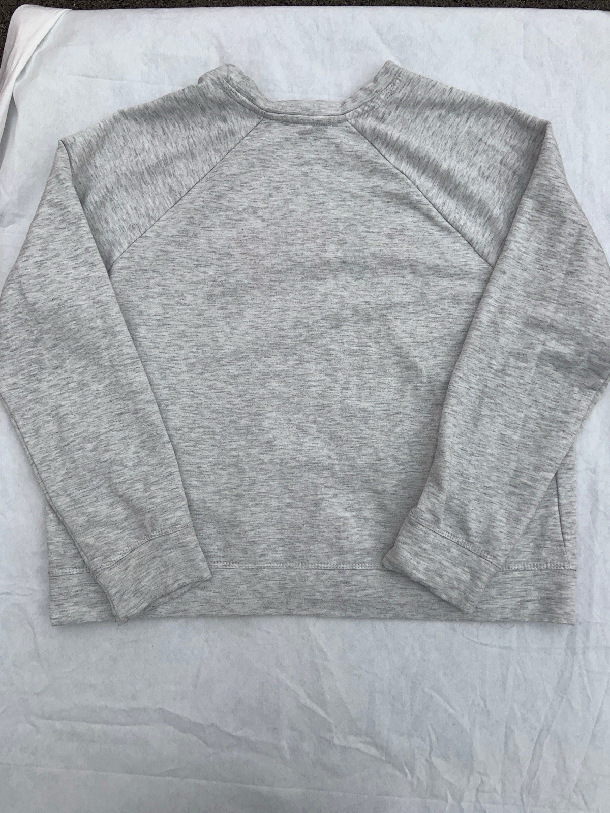Workshop Republic Clothing Gray Holiday Crewneck Sweatshirt L/G Embroidered