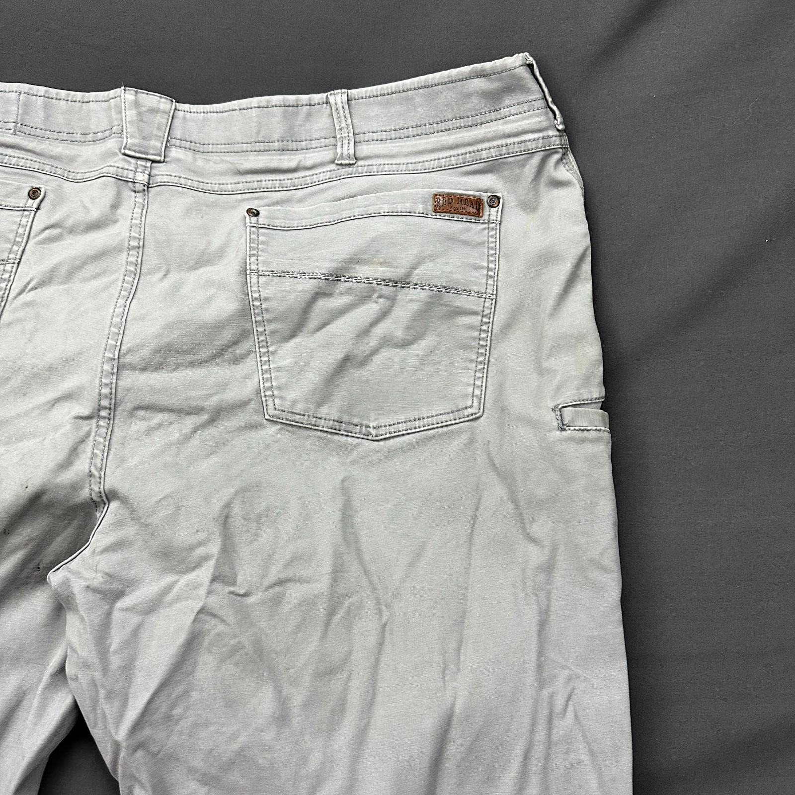 RedHead Ankle Pants Mens 46×30 Gray Straight Leg Outdoor Hiking Camping Casual