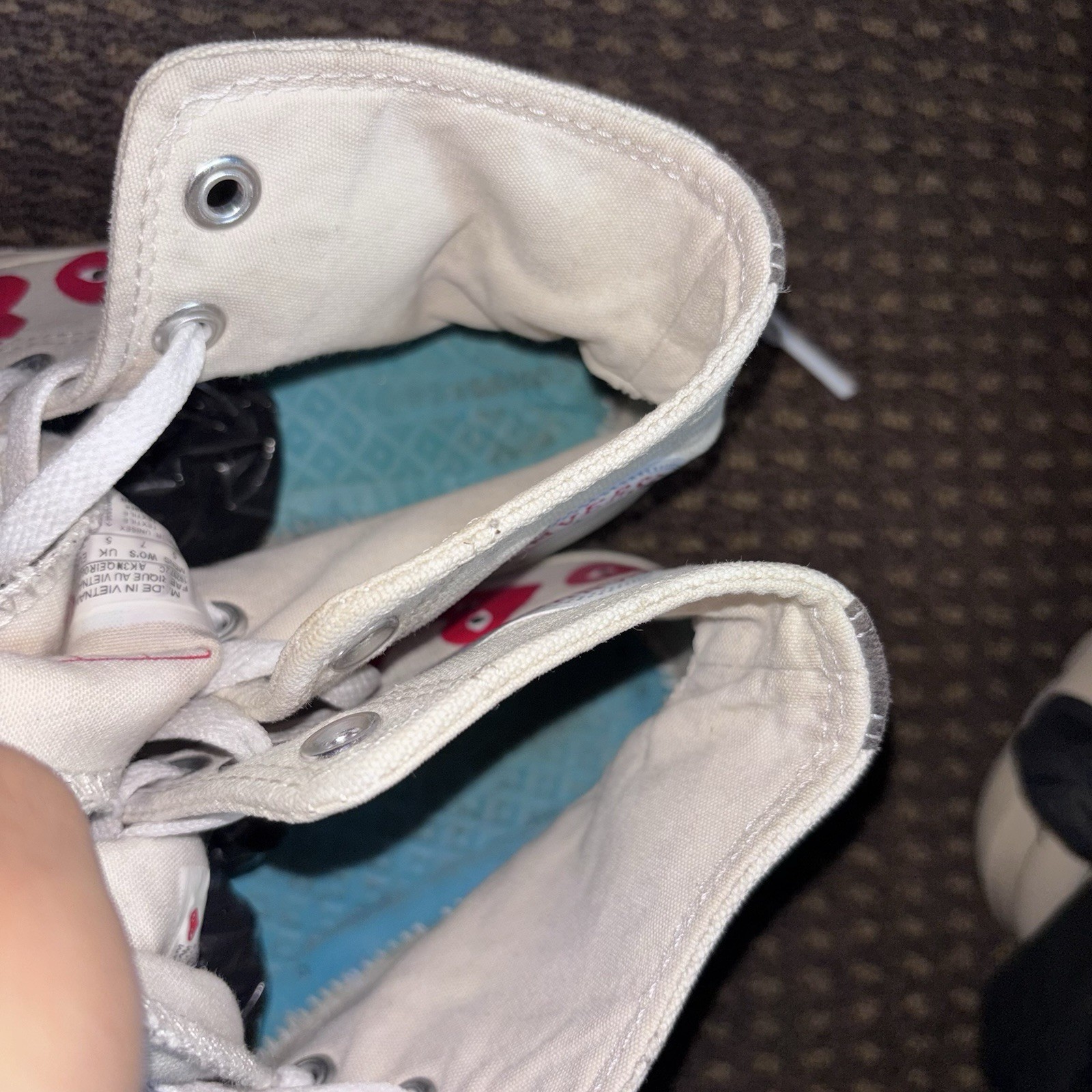 Converse Comme des Garçons Play x Chuck 70 High Milk Size 7W/5M Read Descriptio